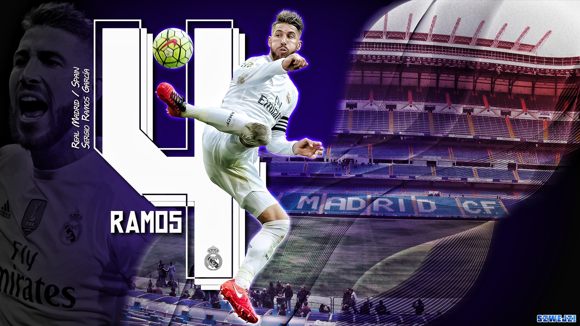 Sergio Ramos from Real Madrid HD Wallpaper