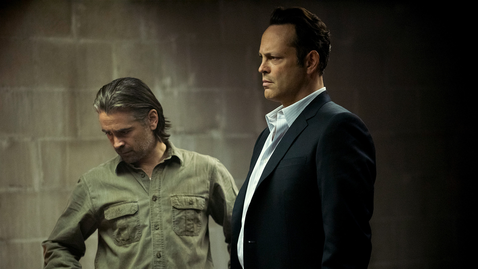 Vince Vaughn and Colin Farrell in True Detective HD Wallpaper