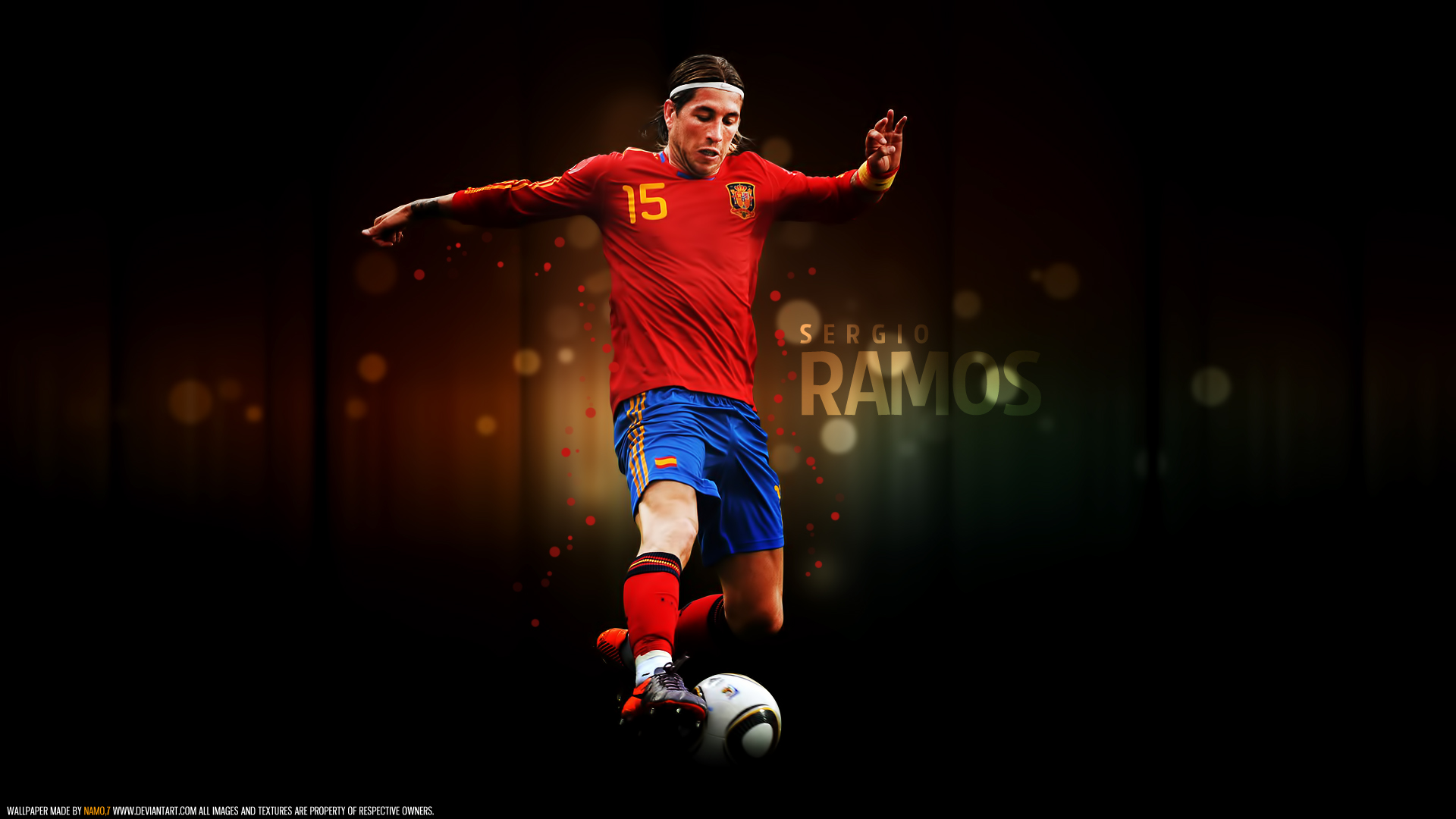 Sergio Ramos from Spain National Team HD Wallpaper