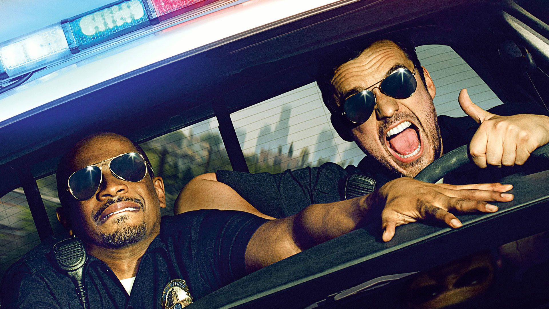 Damon Wayans Jr. and Marlon Wayans as police officers HD Wallpaper