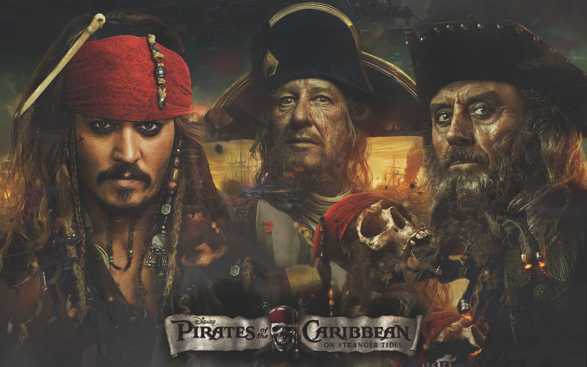 Pirates of the Caribbean On Stranger Tides Poster HD Wallpaper