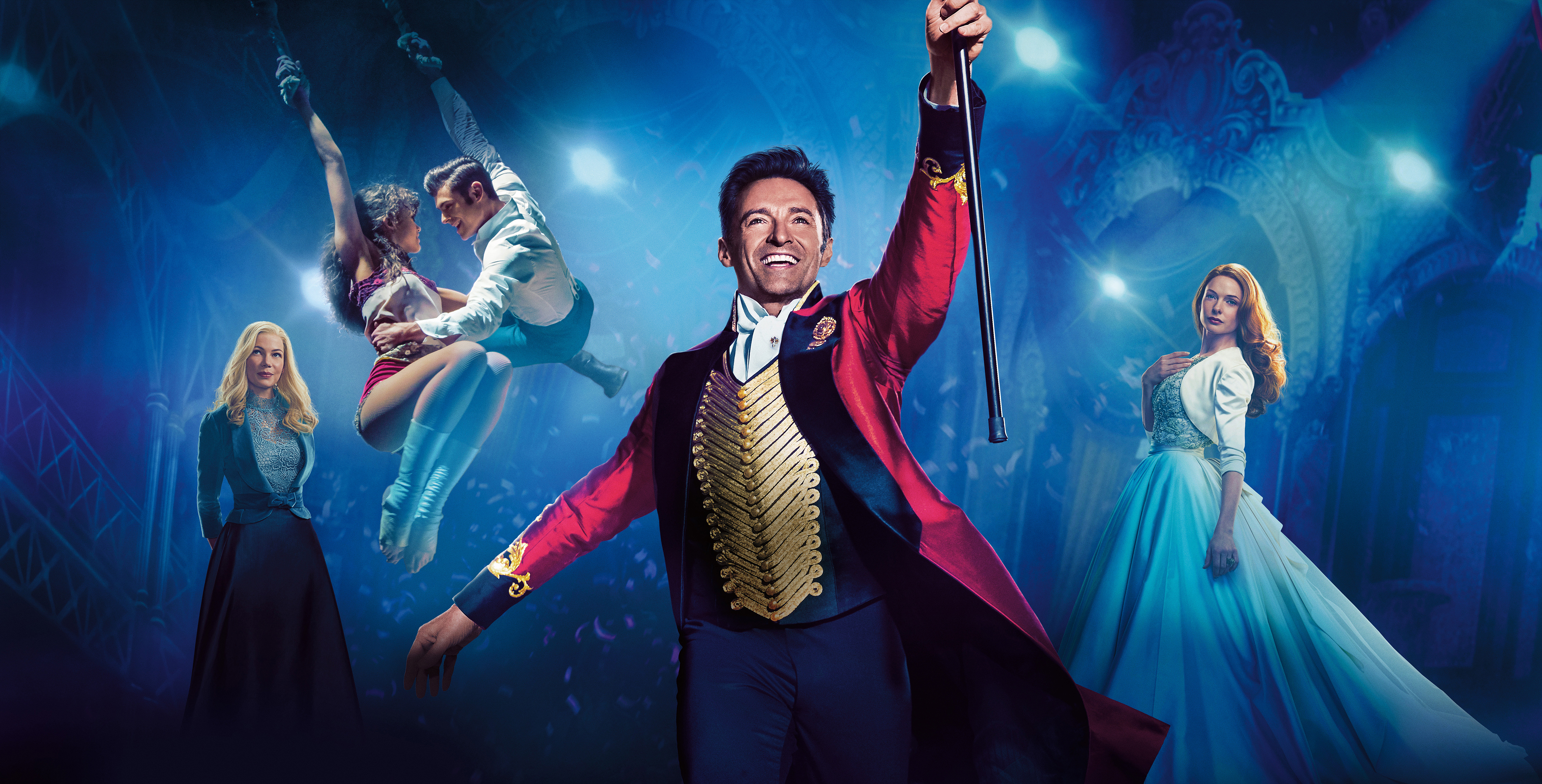 The Greatest Showman cast with Hugh Jackman HD Wallpaper