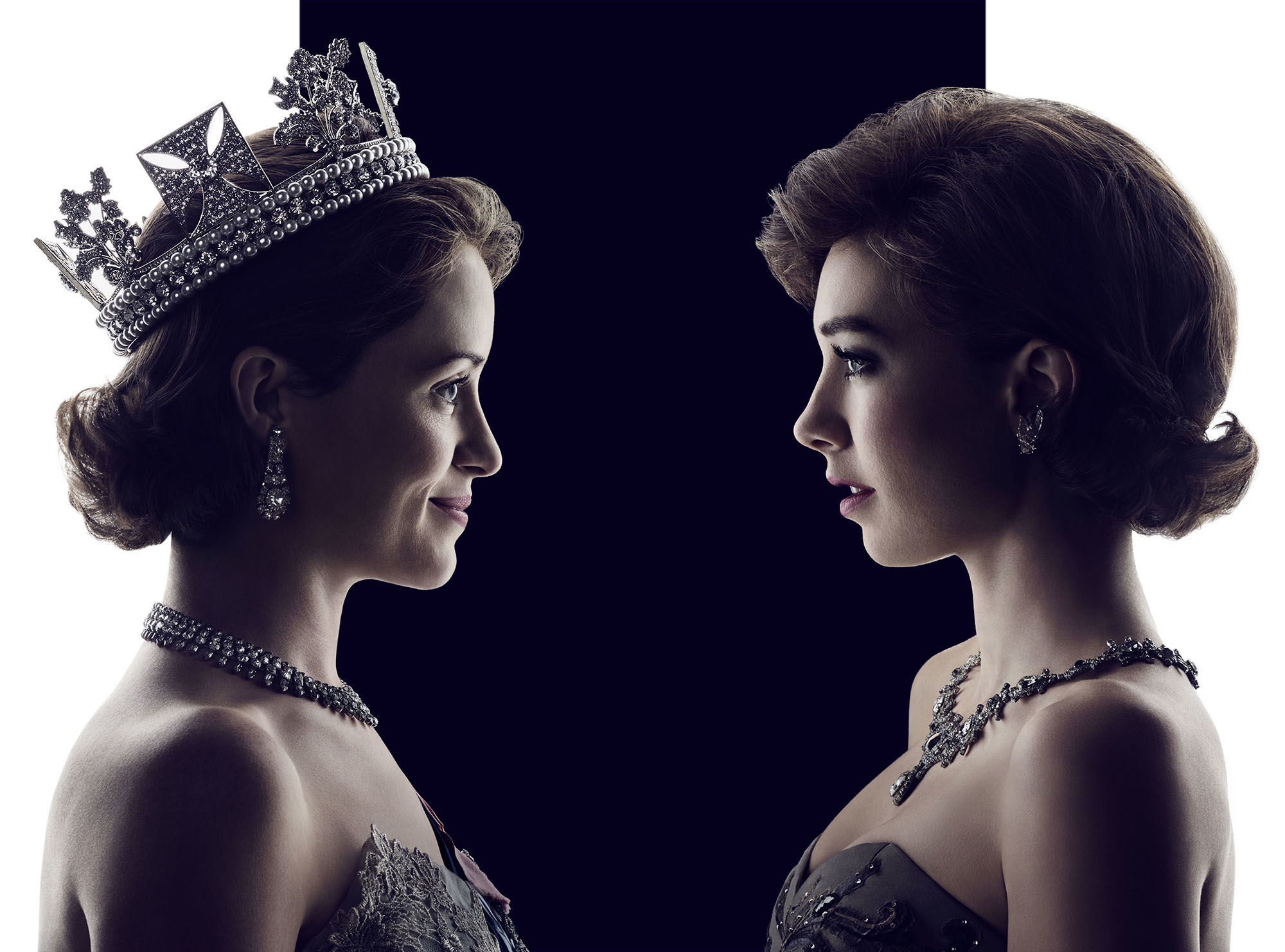 Claire Foy and Vanessa Kirby as Queen Elizabeth II HD Wallpaper
