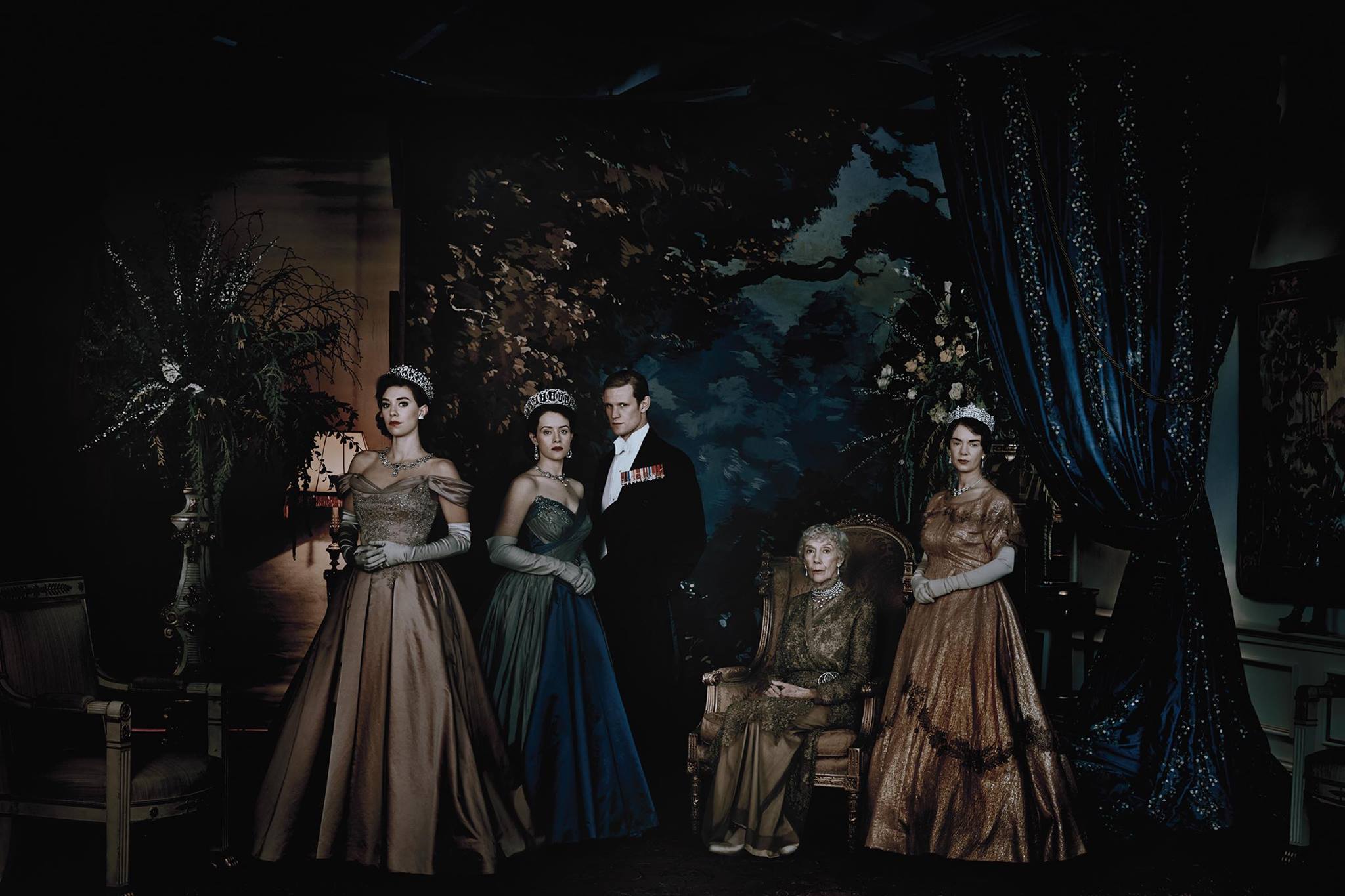 The Crown cast portrait HD Wallpaper