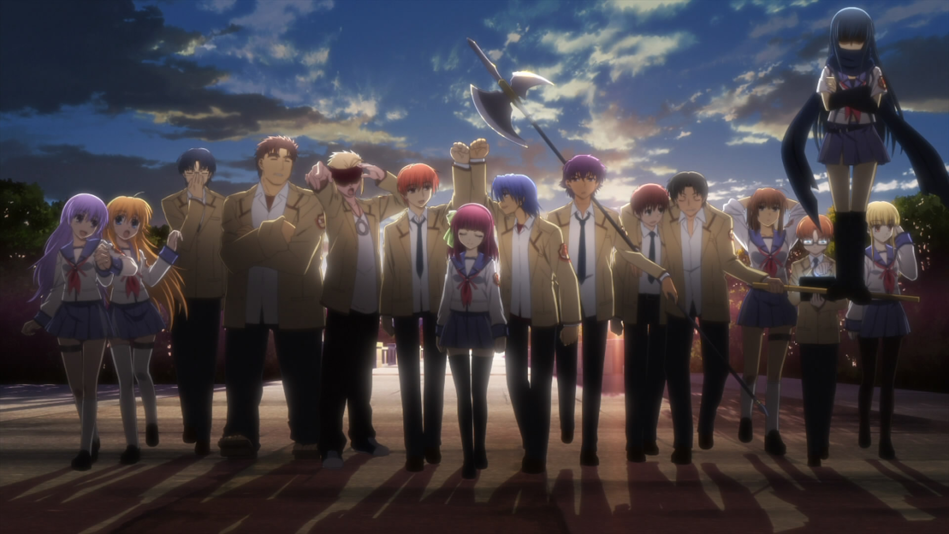 Angel Beats! Shiori Sekine and the SSS members HD Wallpaper