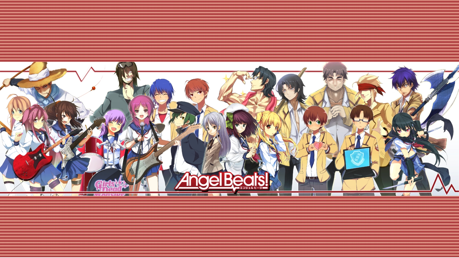 Angel Beats! characters HD Wallpaper