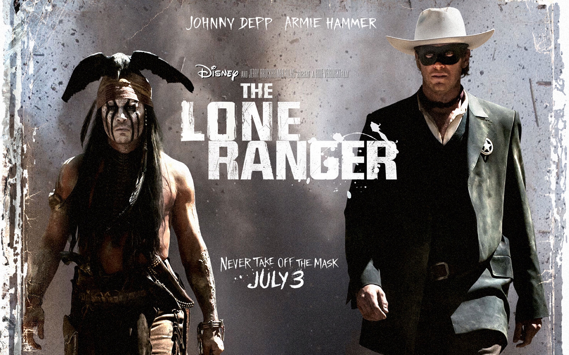 The Lone Ranger Johnny Depp Armie Hammer HD Wallpaper