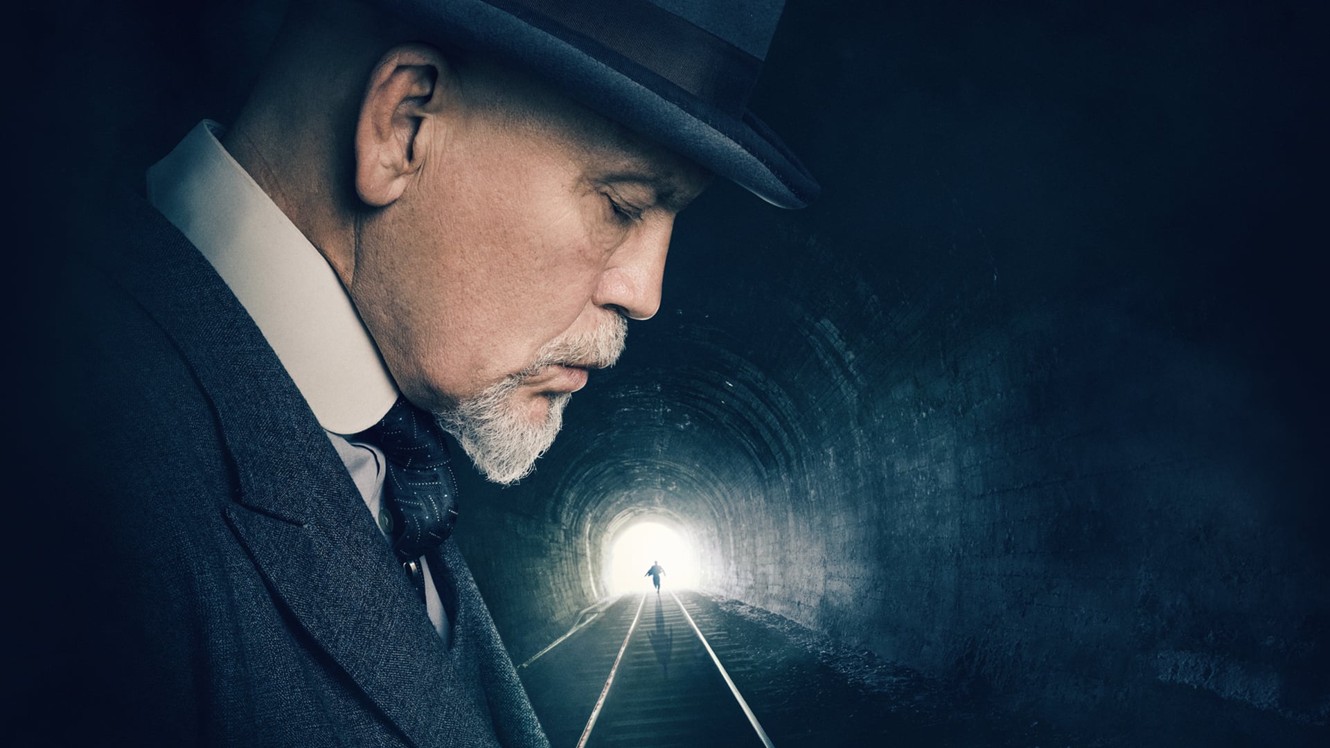 John Malkovich in a dark tunnel HD Wallpaper
