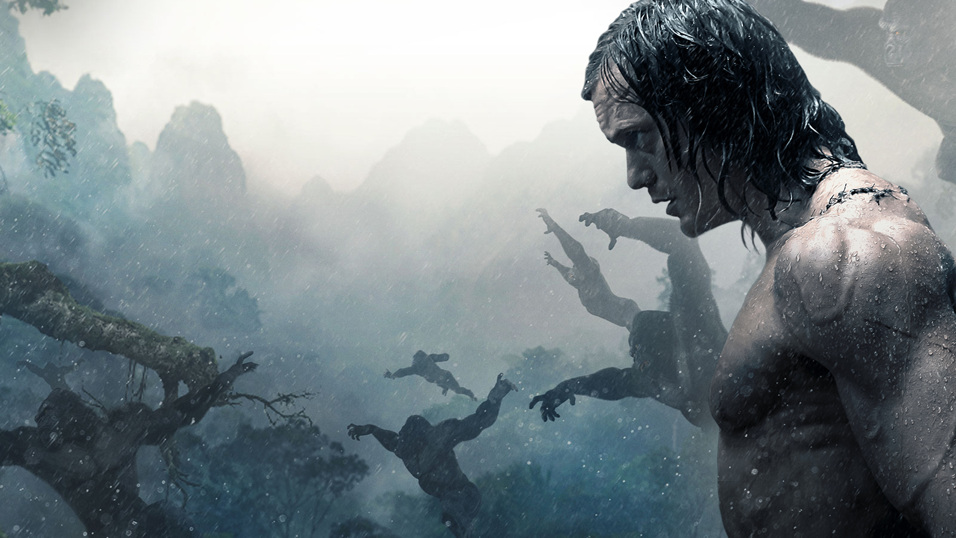 Alexander Skarsgård as Tarzan in the jungle HD Wallpaper