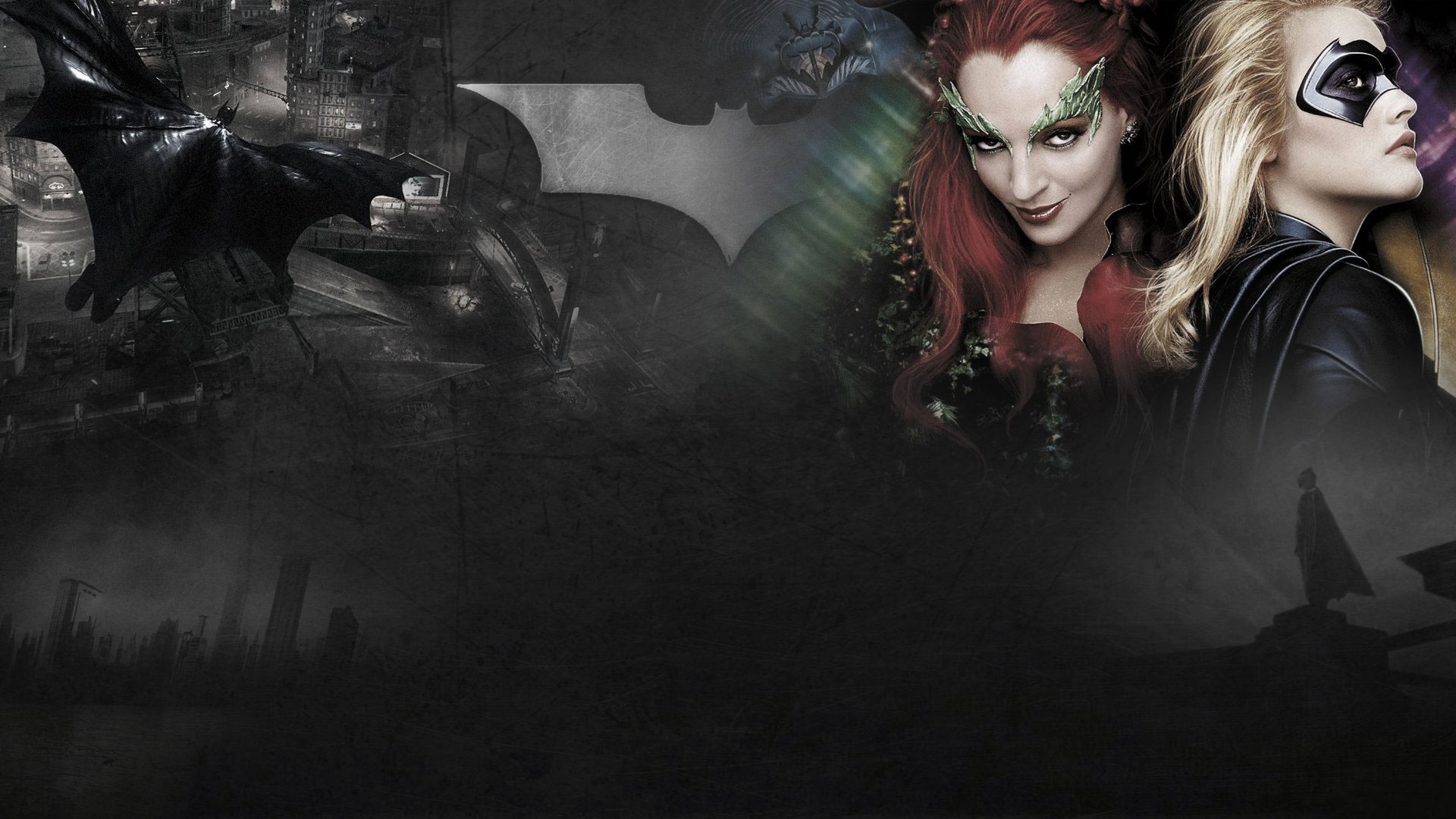 Poison Ivy and Batgirl from Batman & Robin HD Wallpaper