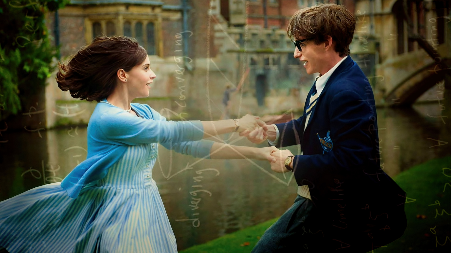 Eddie Redmayne and Jenna-Louise Coleman in The Theory of Everything HD Wallpaper