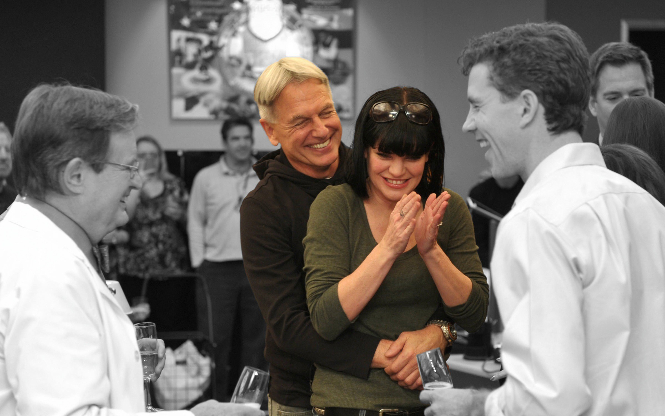 Mark Harmon and Pauley Perrette HD Wallpaper