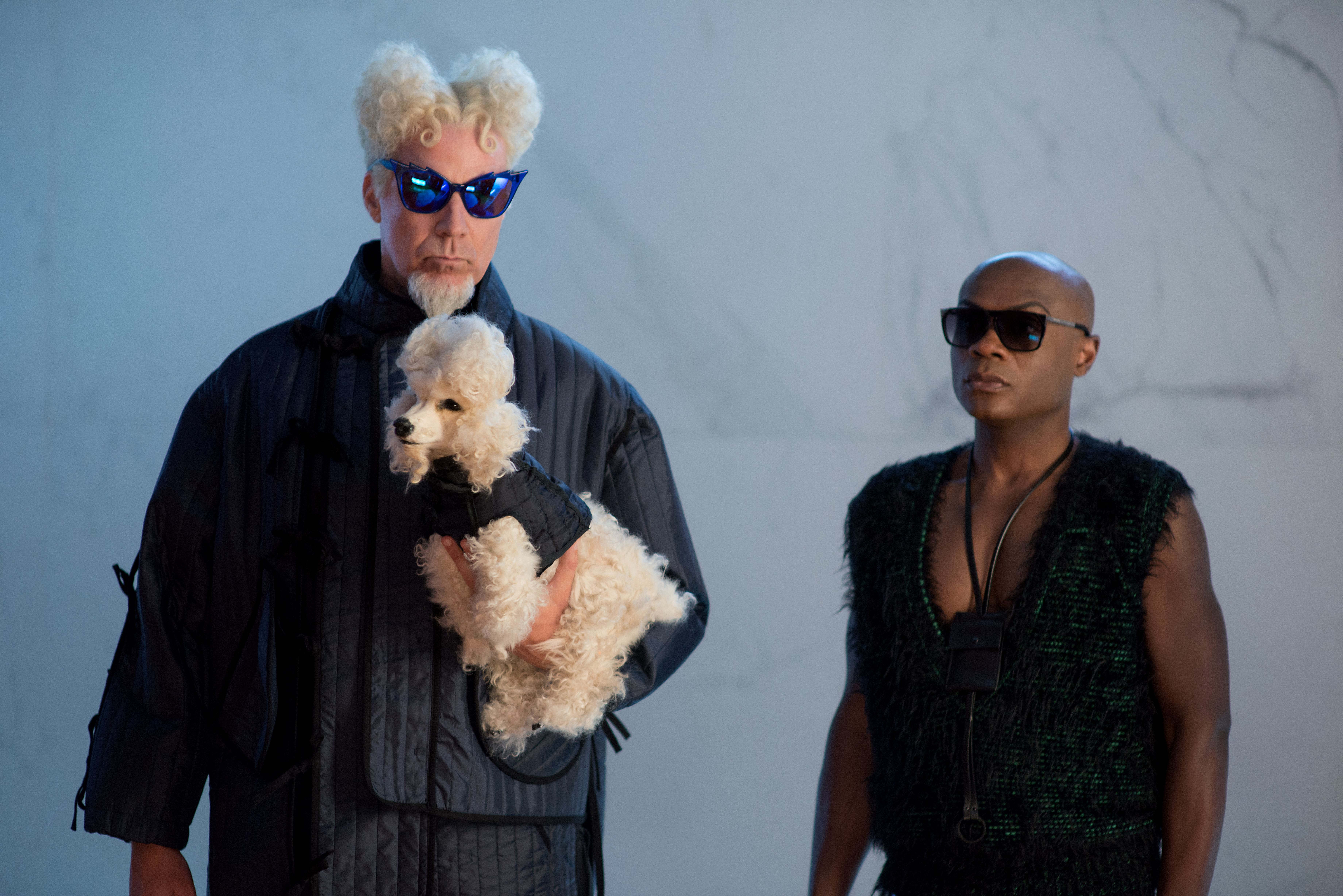 Will Ferrell with a poodle and another man HD Wallpaper