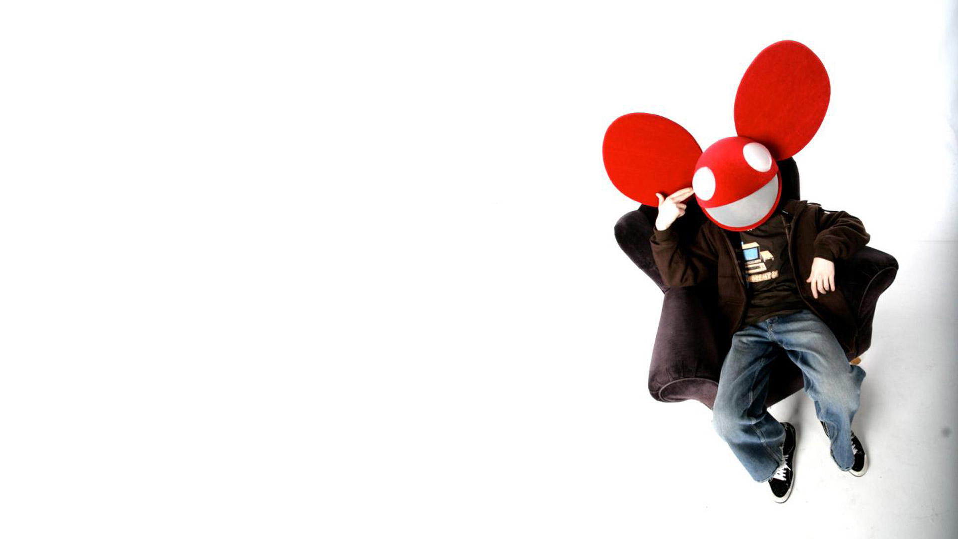 Deadmau5 sitting in a chair HD Wallpaper