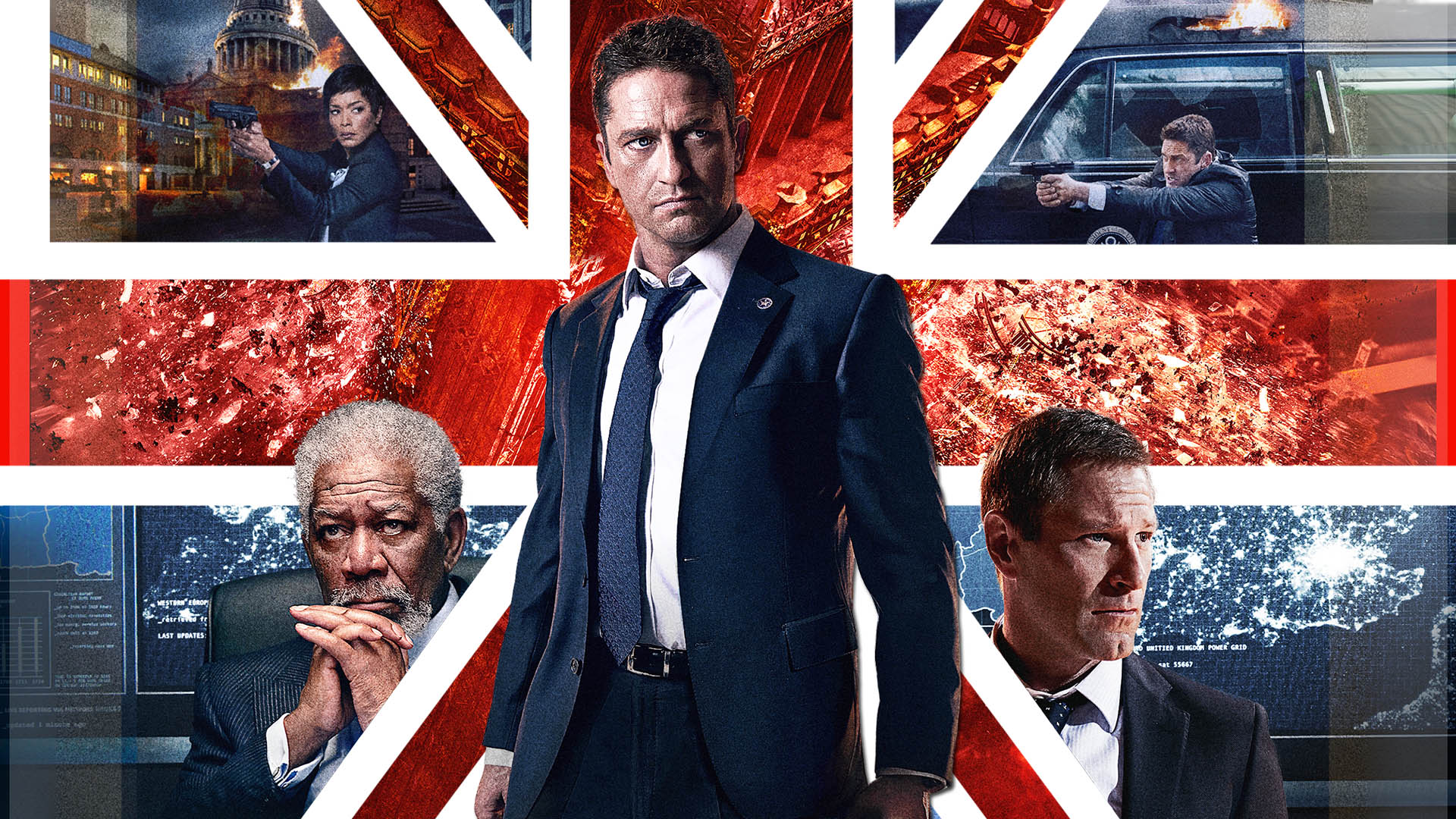 Olympus Has Fallen Poster with Gerard Butler HD Wallpaper
