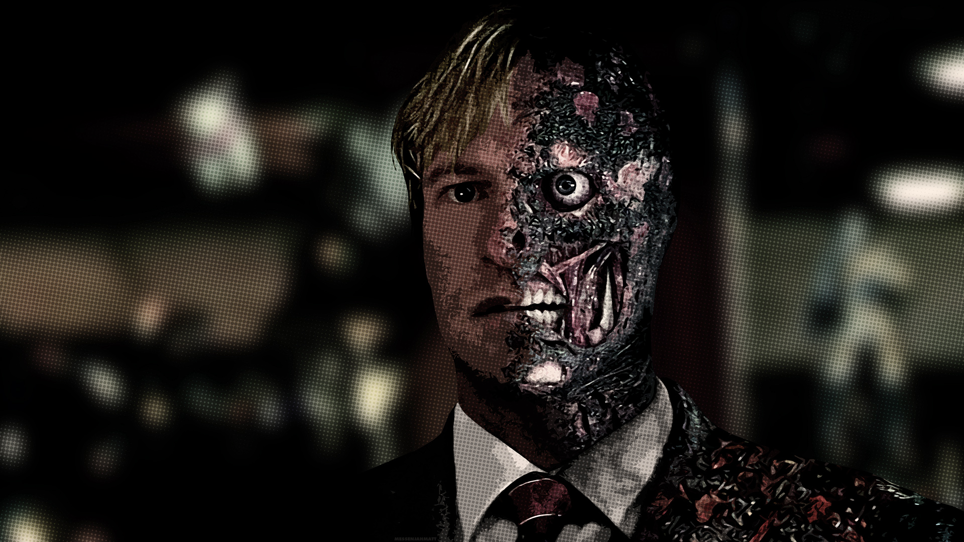 Two-Face from The Dark Knight HD Wallpaper
