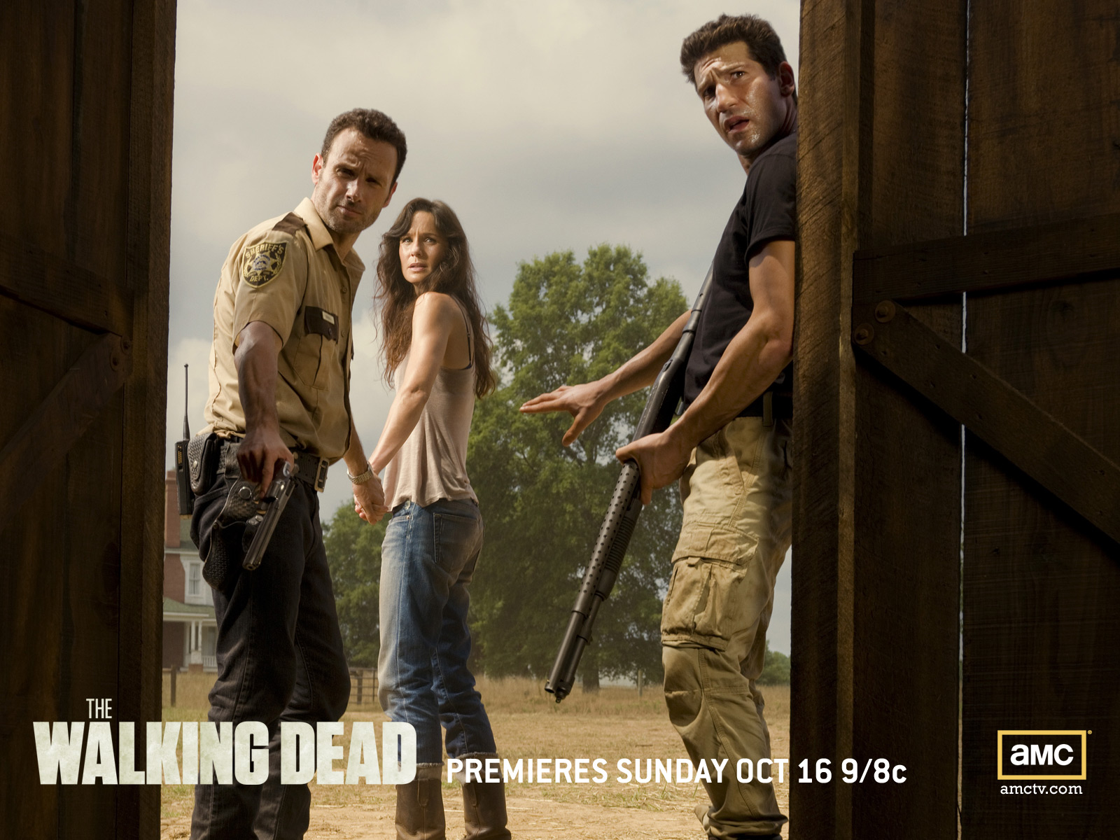 The Walking Dead: Rick, Lori, and Shane HD Wallpaper