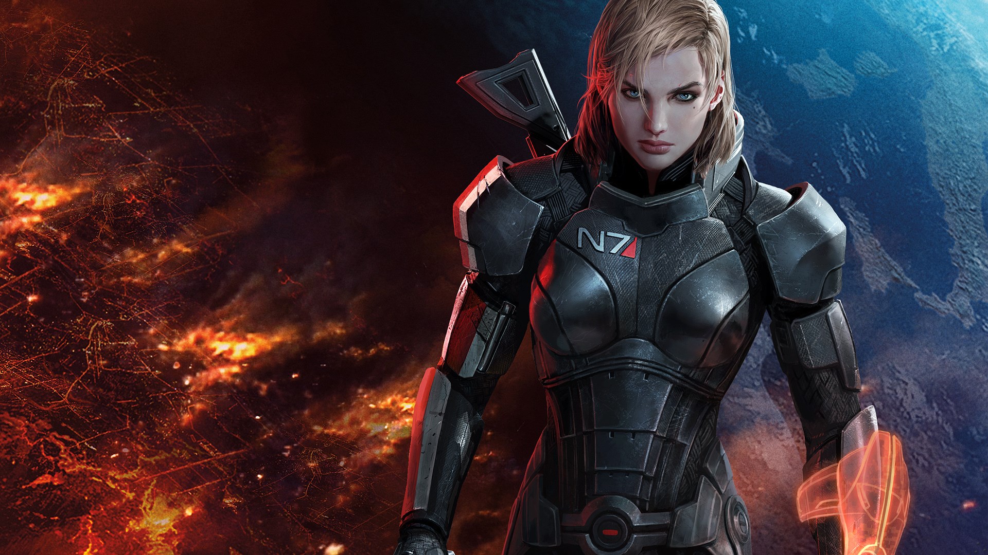Female soldier from Mass Effect HD Wallpaper