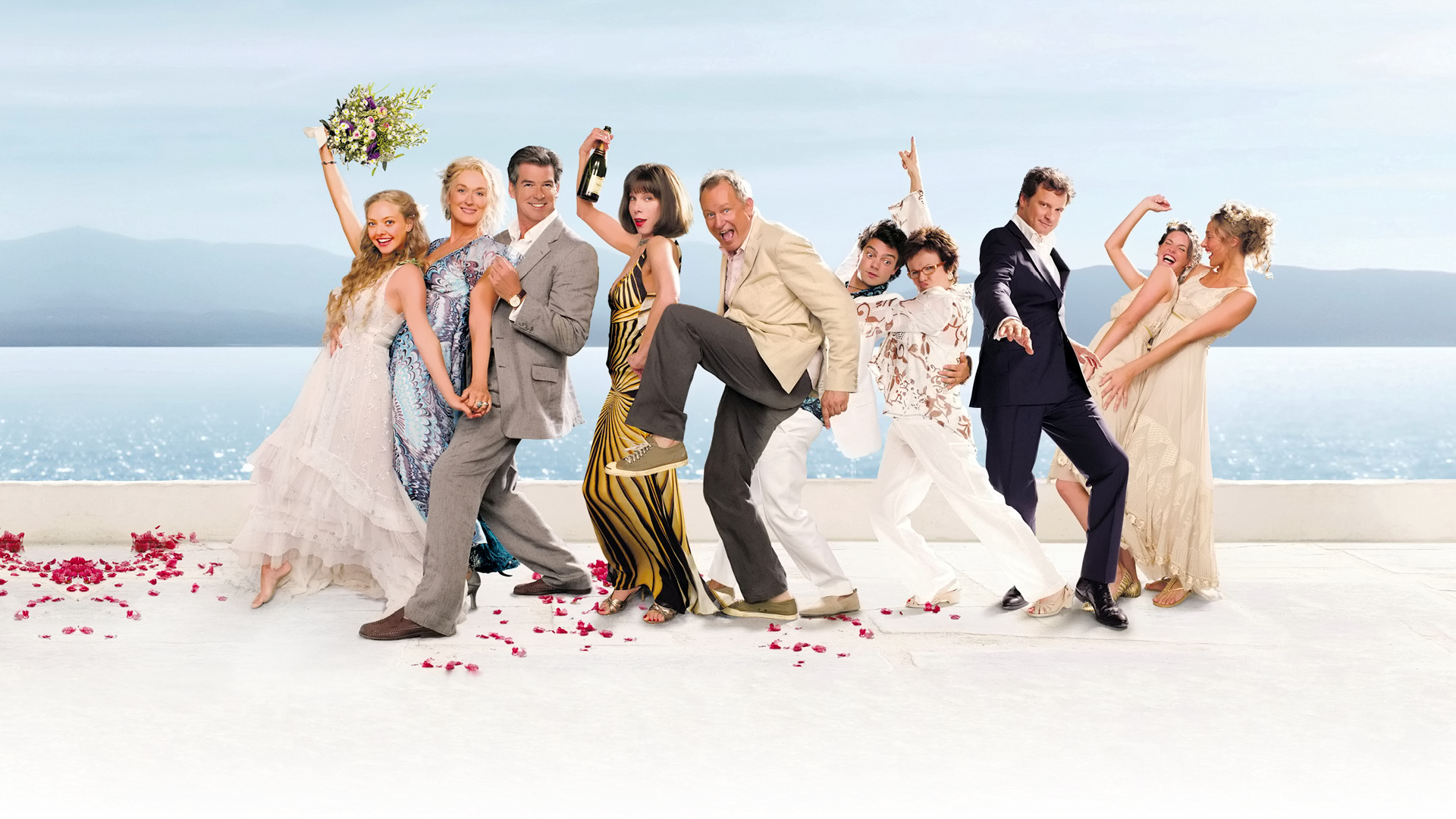 Mamma Mia! Here We Go Again cast HD Wallpaper