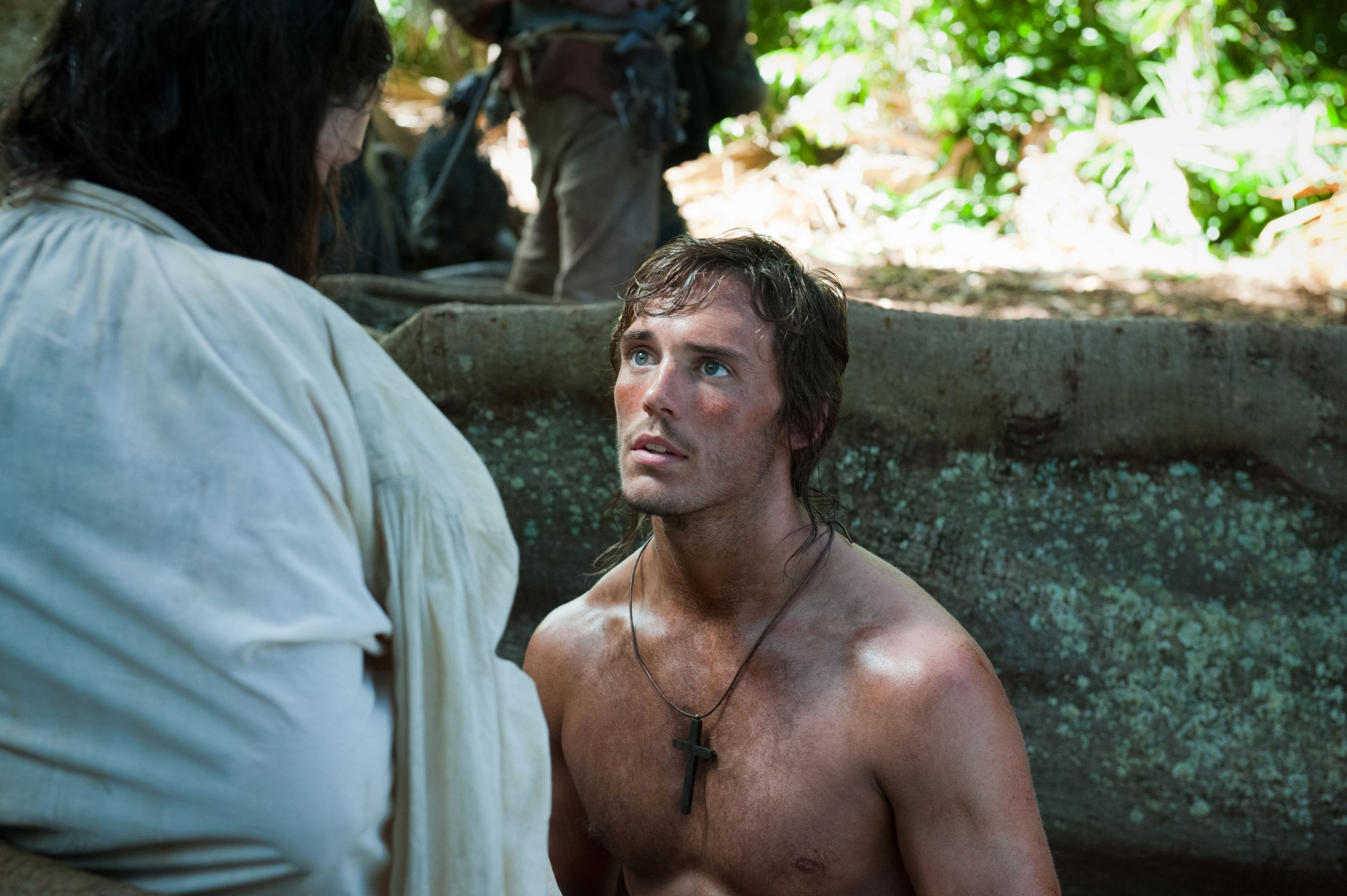Sam Claflin in a jungle setting HD Wallpaper