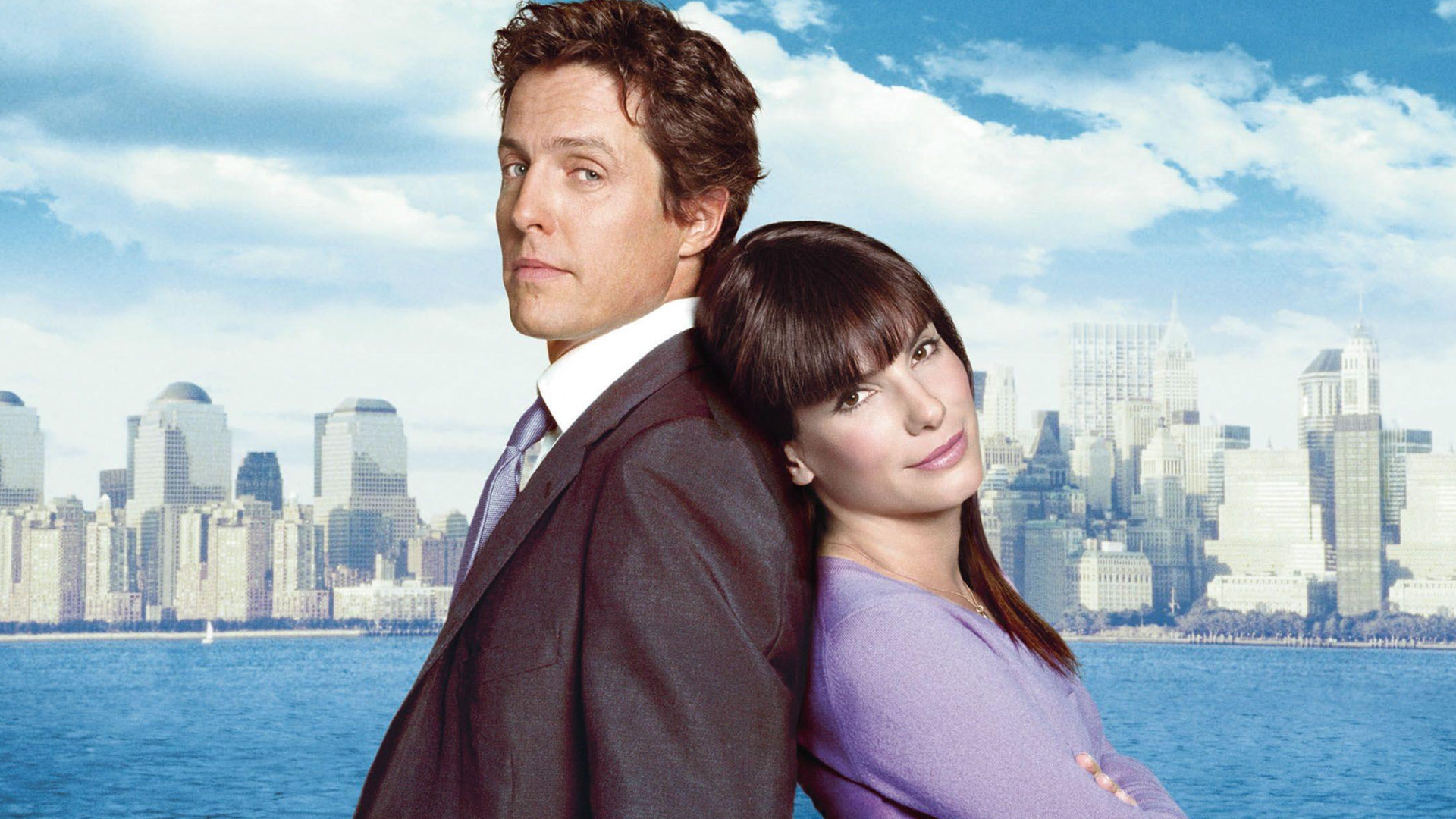Hugh Grant and Sandra Bullock in New York City HD Wallpaper