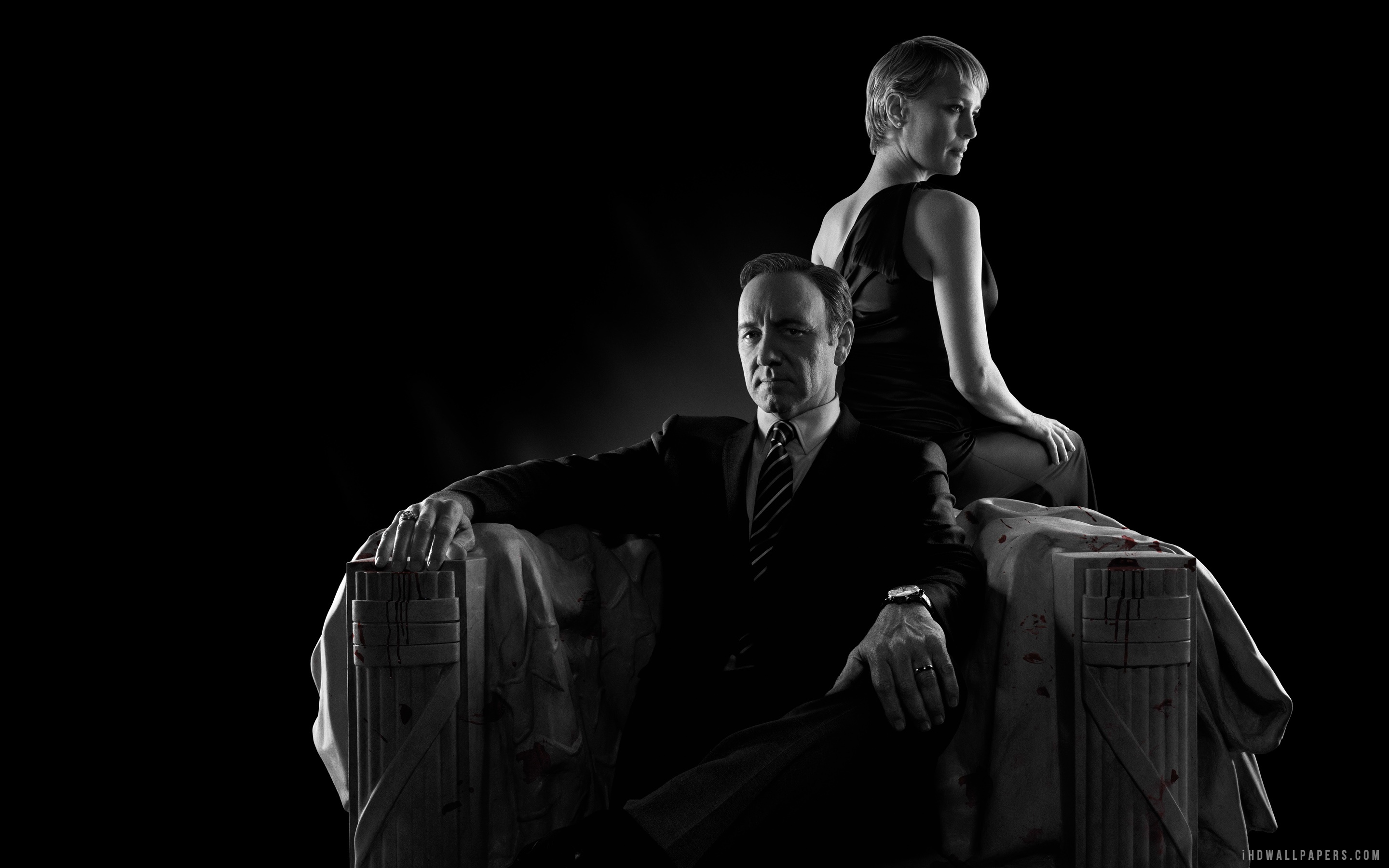 Robin Wright and Kevin Spacey from House of Cards HD Wallpaper