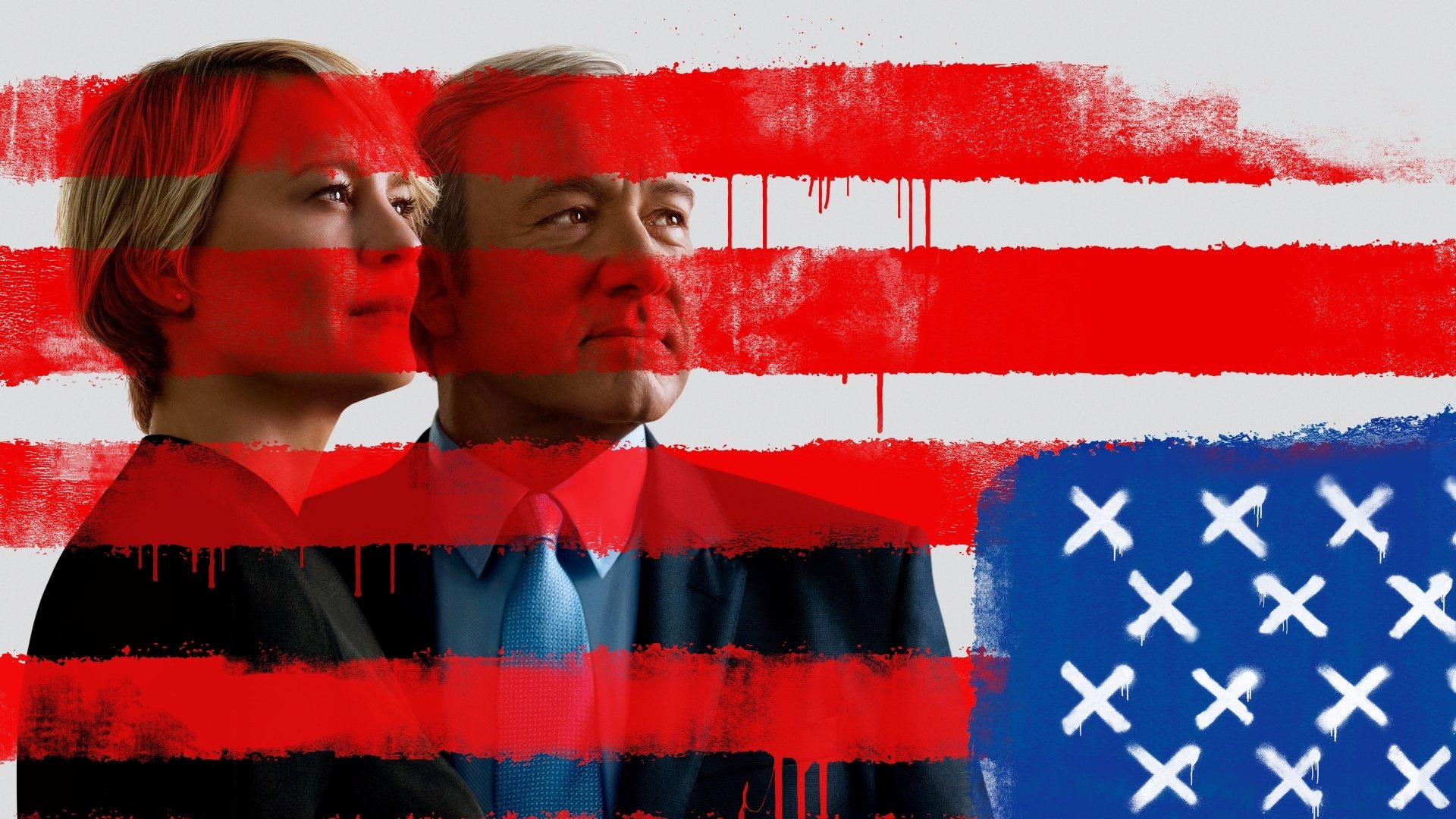 Robin Wright and Kevin Spacey in House of Cards HD Wallpaper