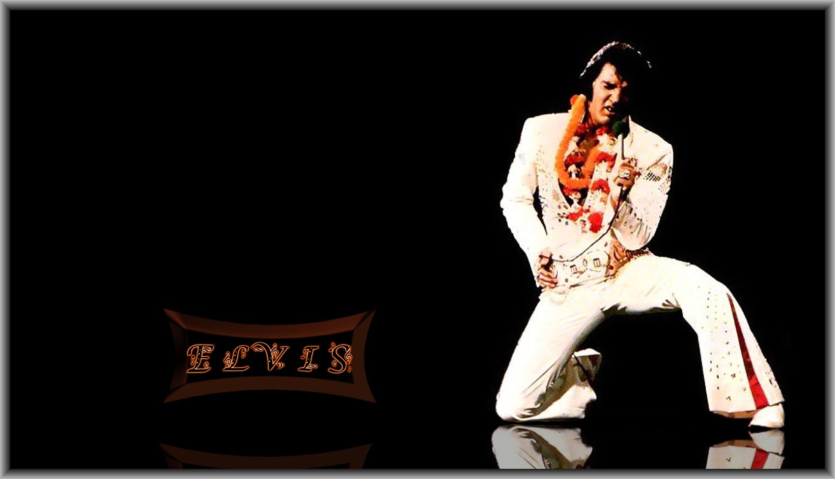 Elvis Presley performing on stage HD Wallpaper