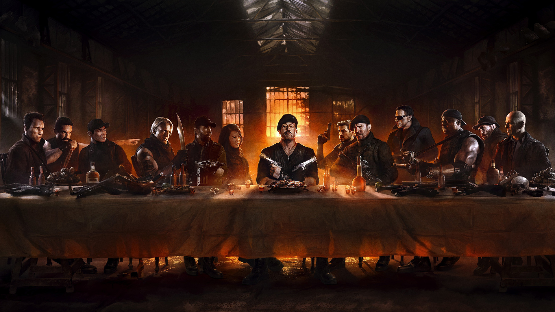 The Expendables The Last Supper HD Wallpaper