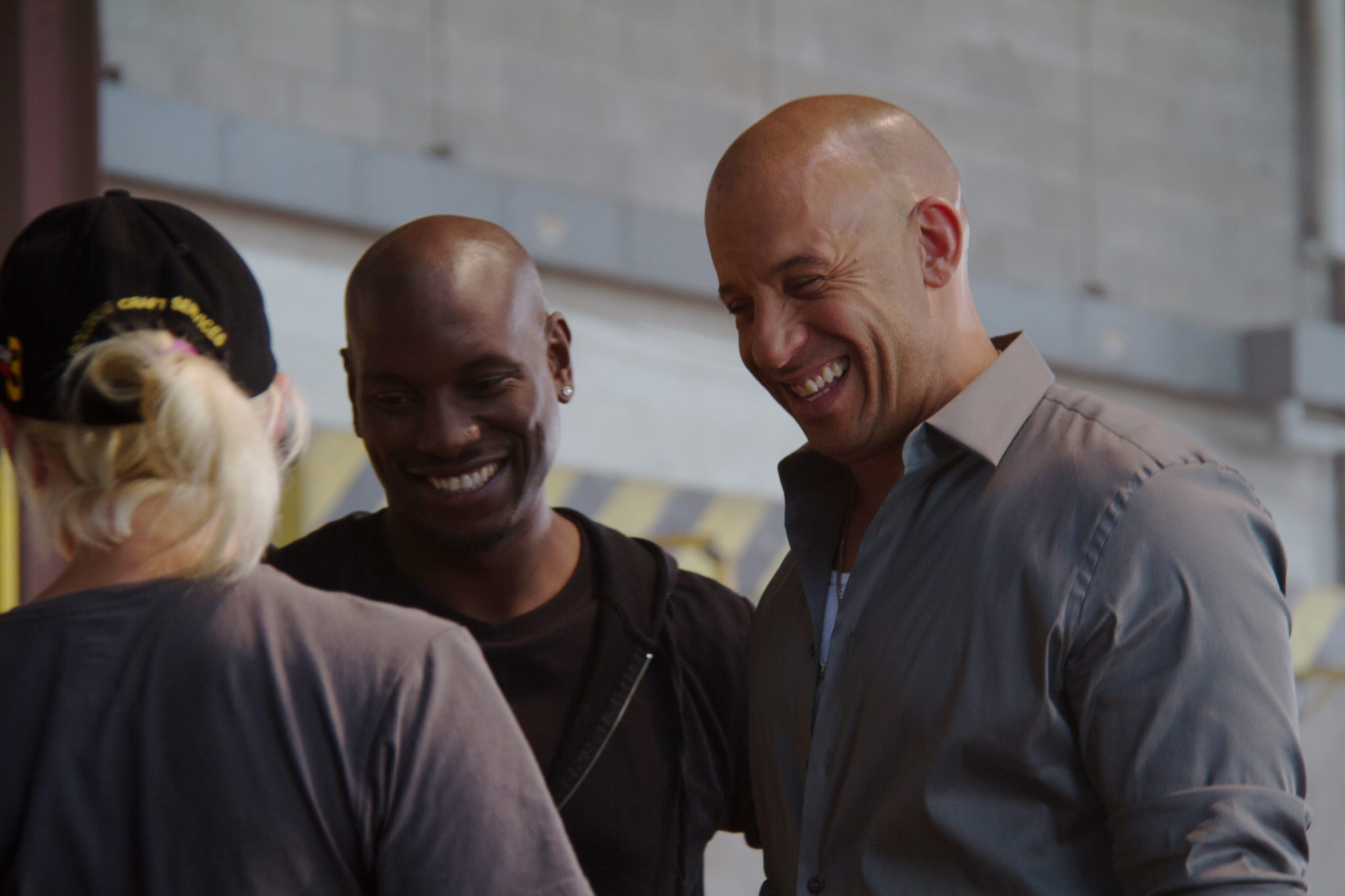 Tyrese Gibson and Vin Diesel laughing HD Wallpaper