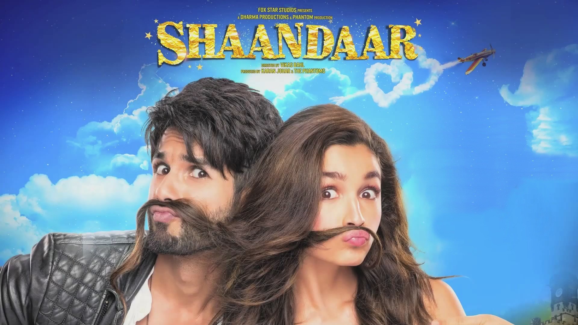 Shaandaar movie poster with Alia Bhatt and Shahid Kapoor HD Wallpaper