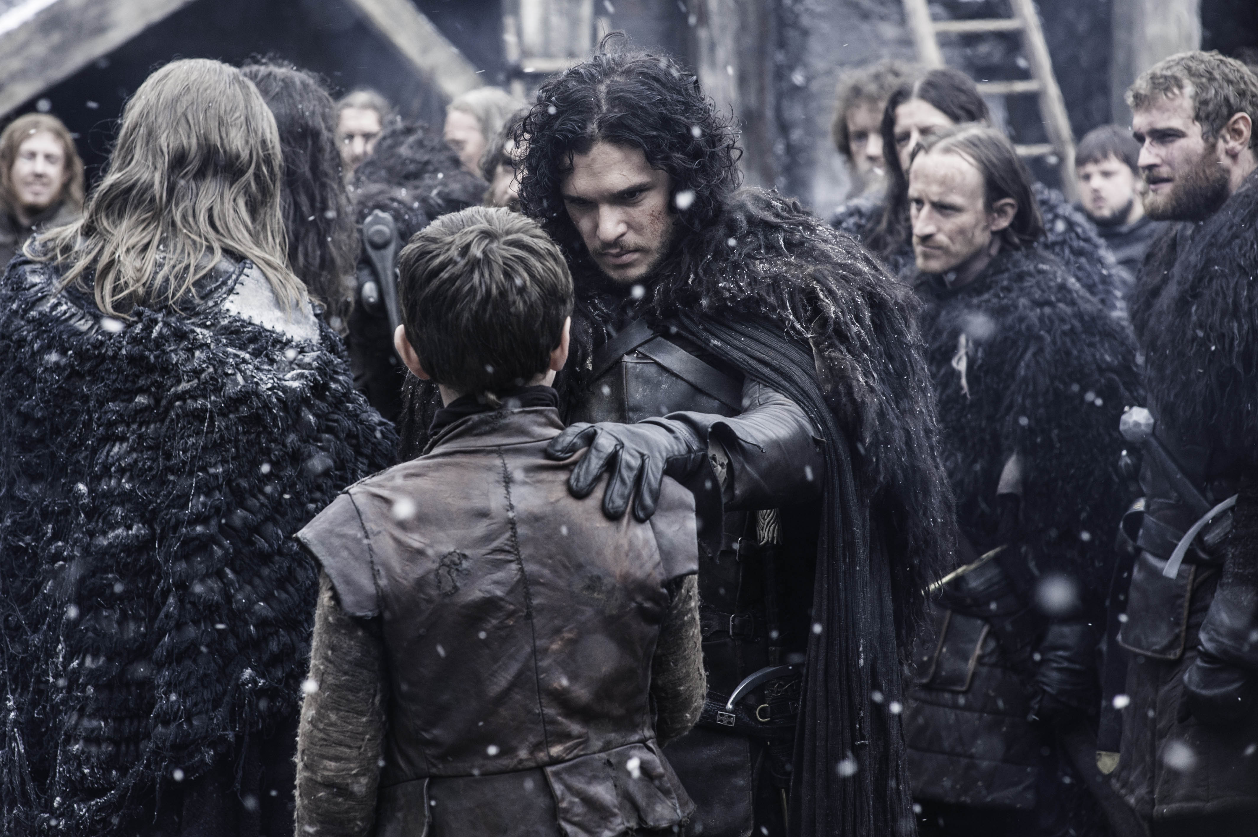 Jon Snow and boy from Game of Thrones HD Wallpaper