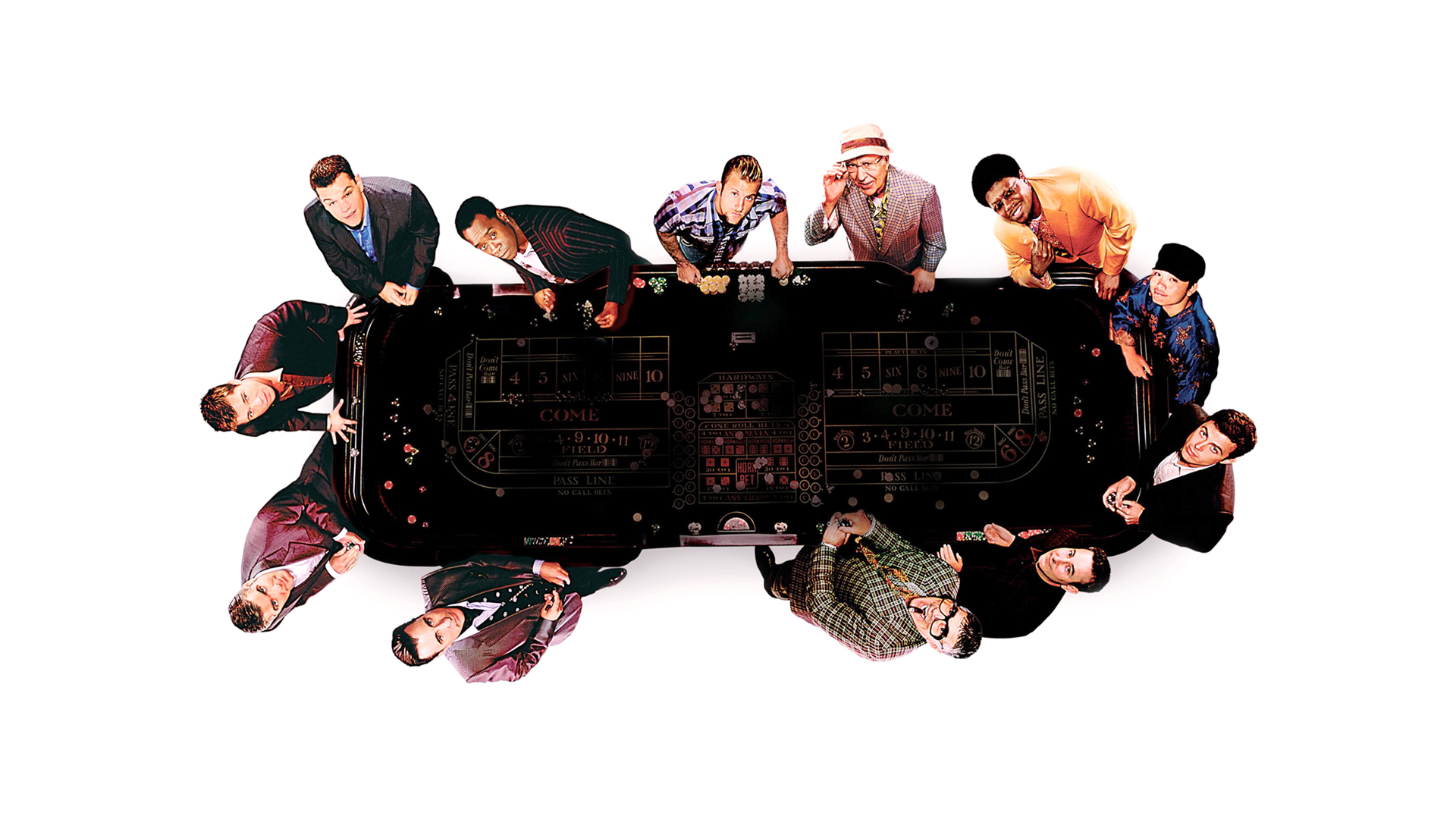 Ocean's Eleven Cast at a Craps Table HD Wallpaper