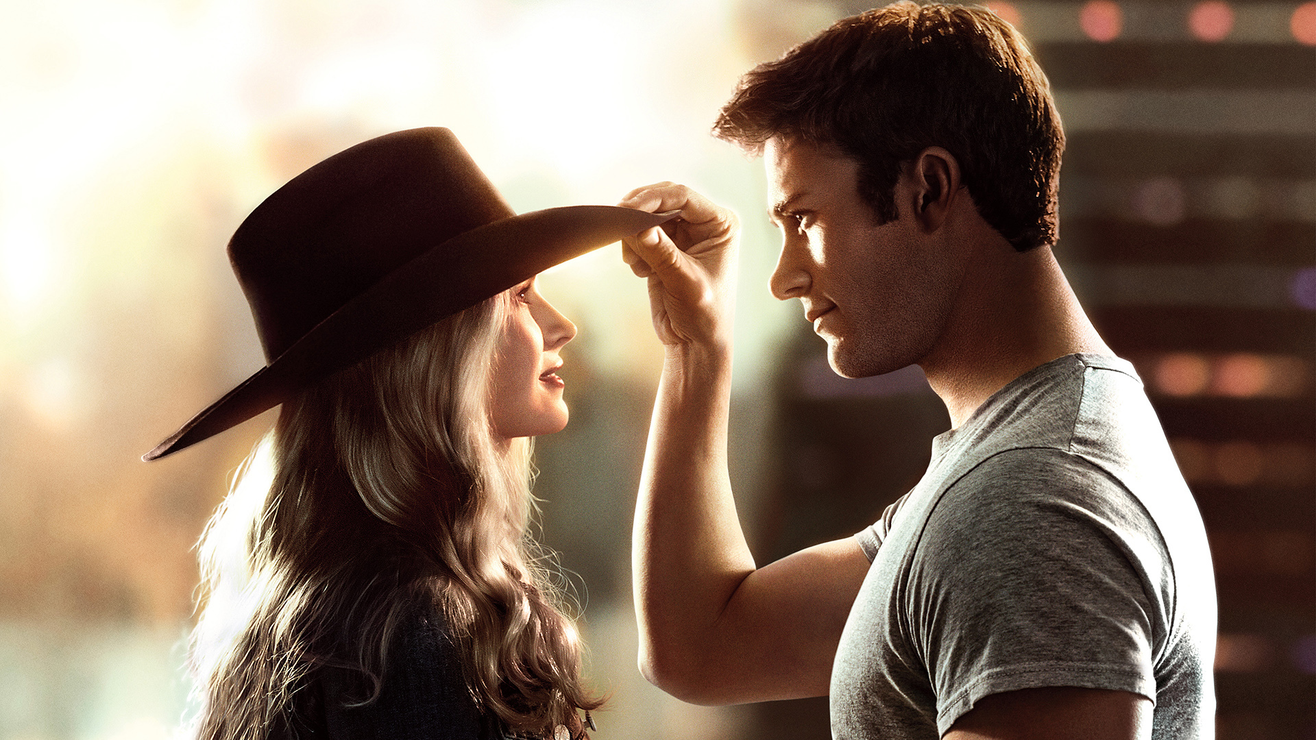 Scott Eastwood and woman with hat HD Wallpaper