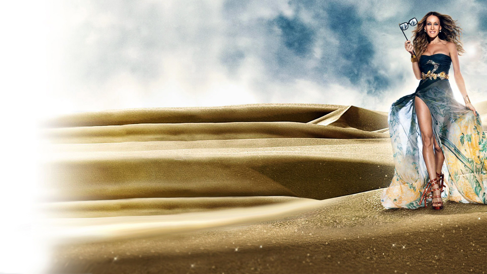 Sarah Jessica Parker in a desert HD Wallpaper