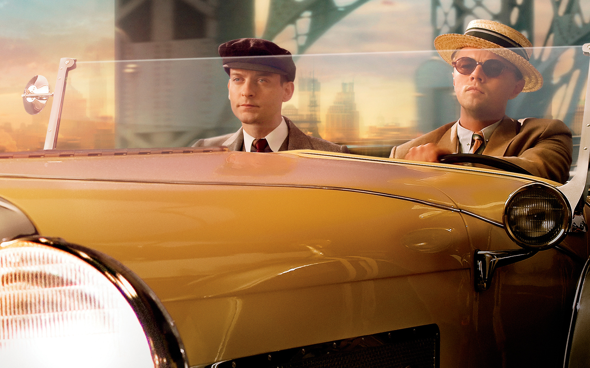 Tobey Maguire and Leonardo DiCaprio in The Great Gatsby HD Wallpaper