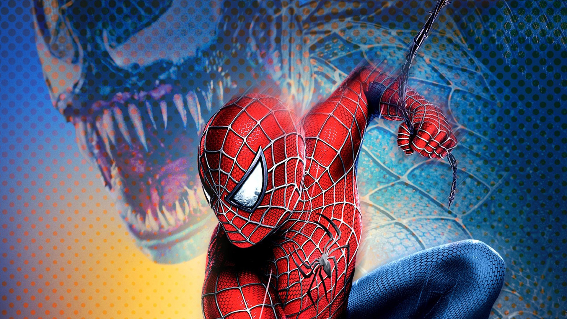 Spider-Man and Venom from Spider-Man 3 HD Wallpaper