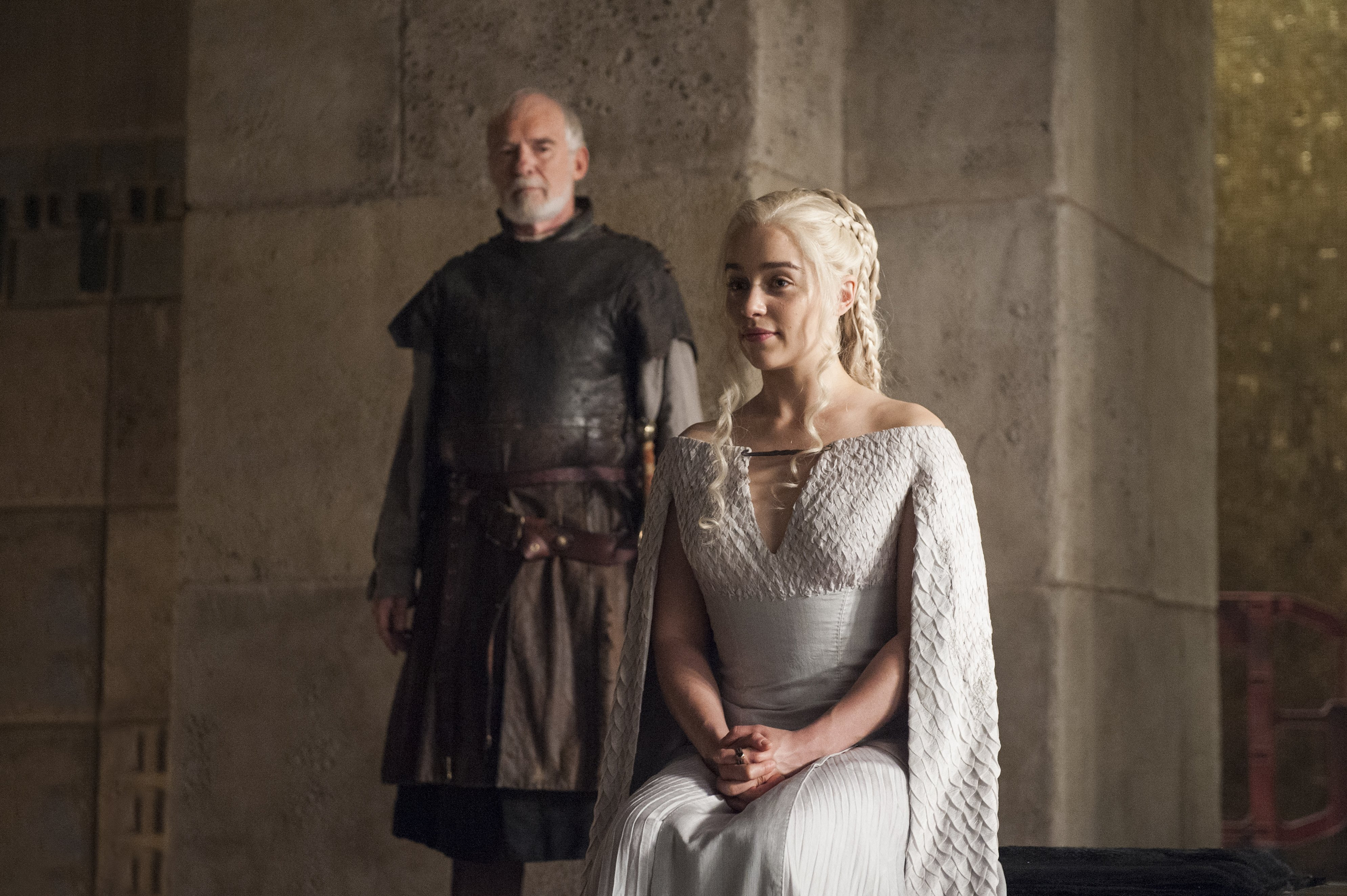 Daenerys Targaryen and Ser Barristan Selmy from Game of Thrones HD Wallpaper