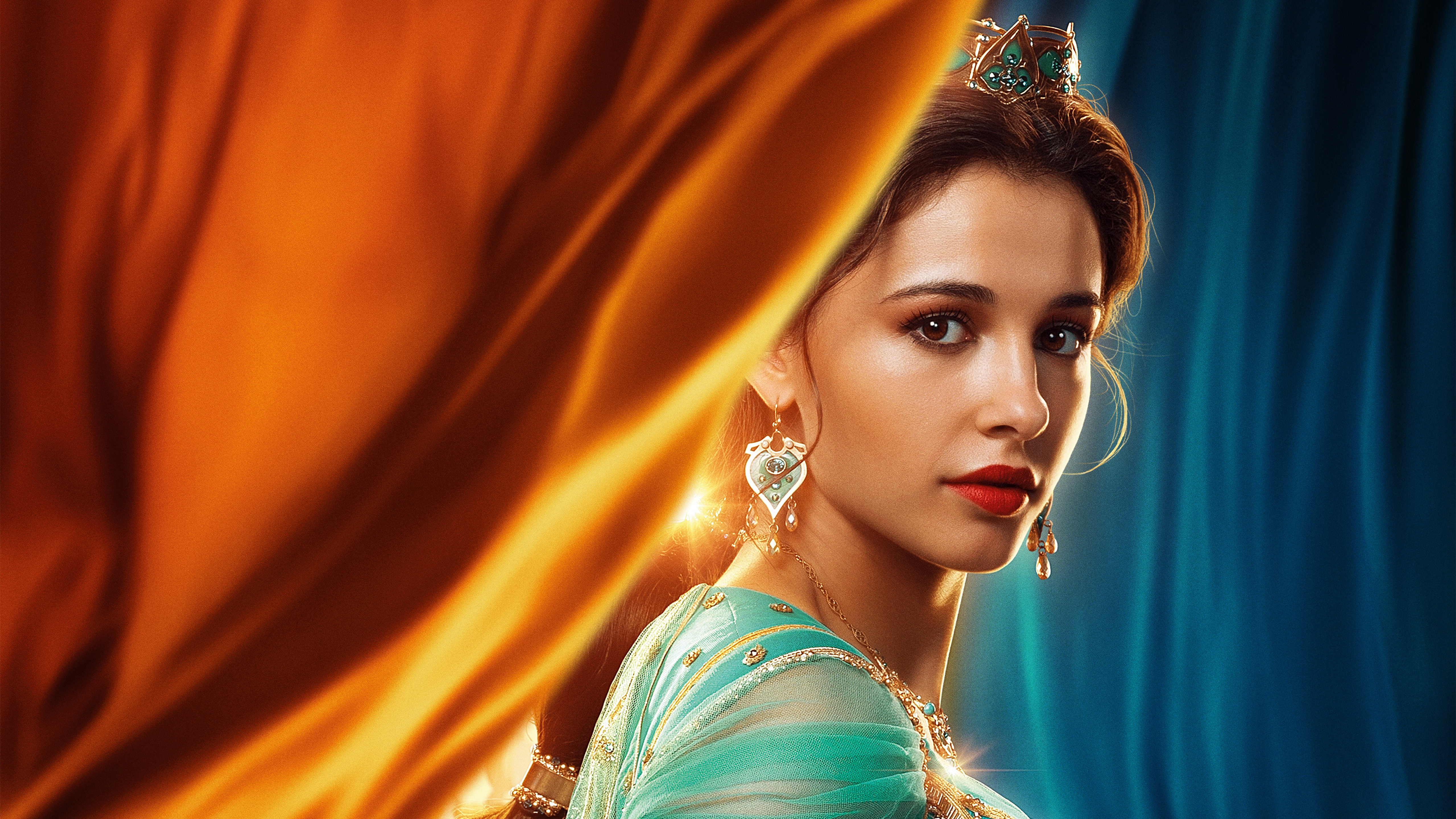 Naomi Scott as Jasmine from Aladdin HD Wallpaper