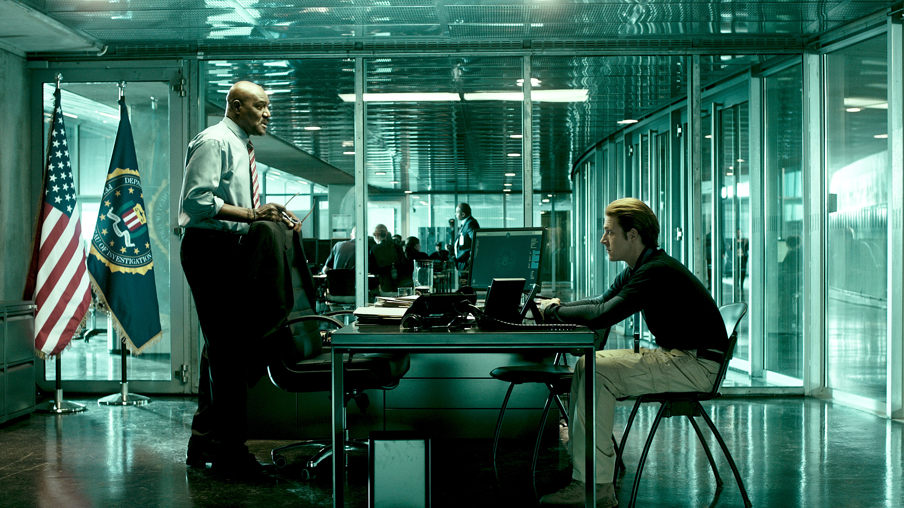 Luke Bracey in FBI Office HD Wallpaper