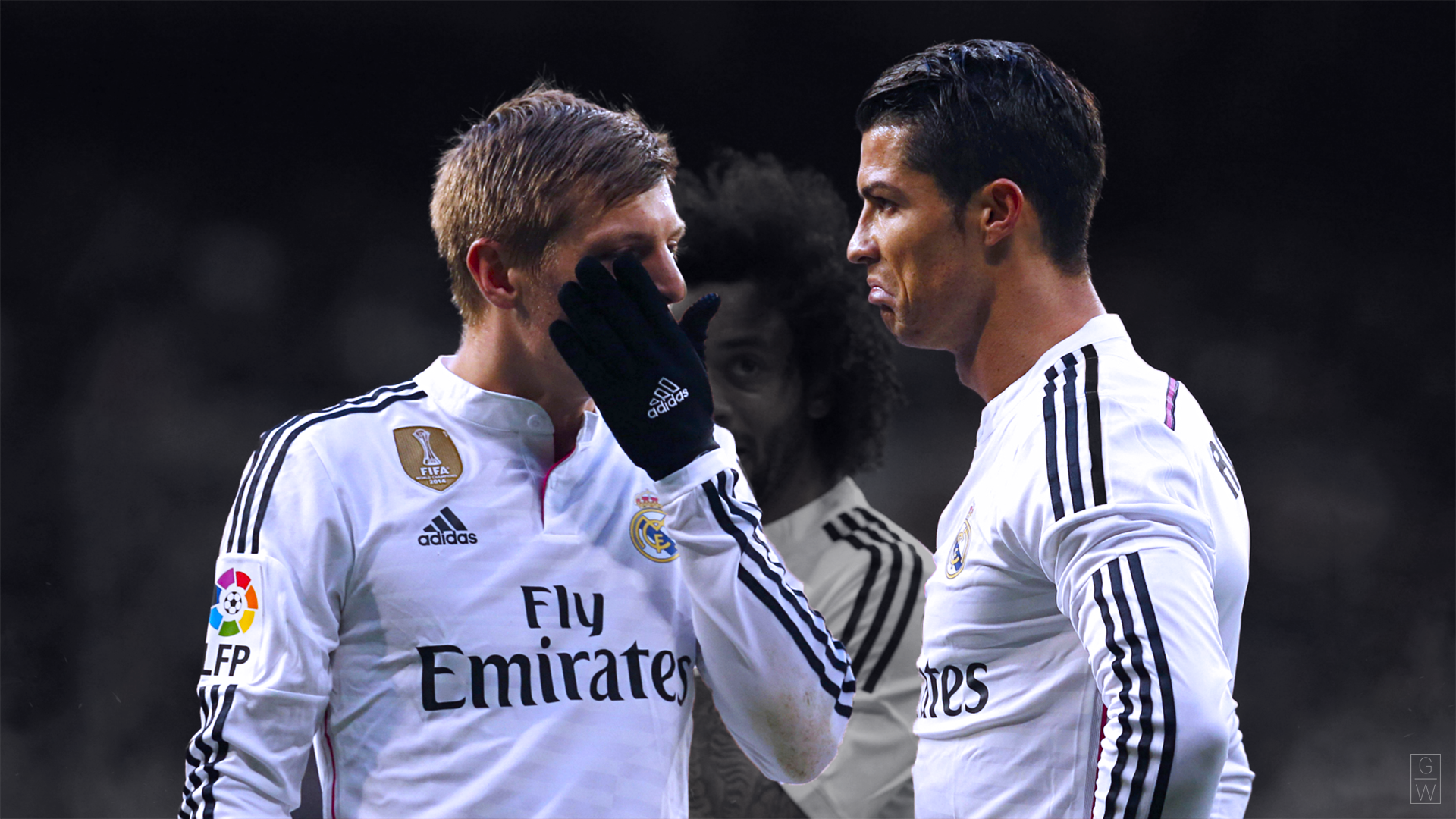 Toni Kroos and Cristiano Ronaldo from Real Madrid HD Wallpaper