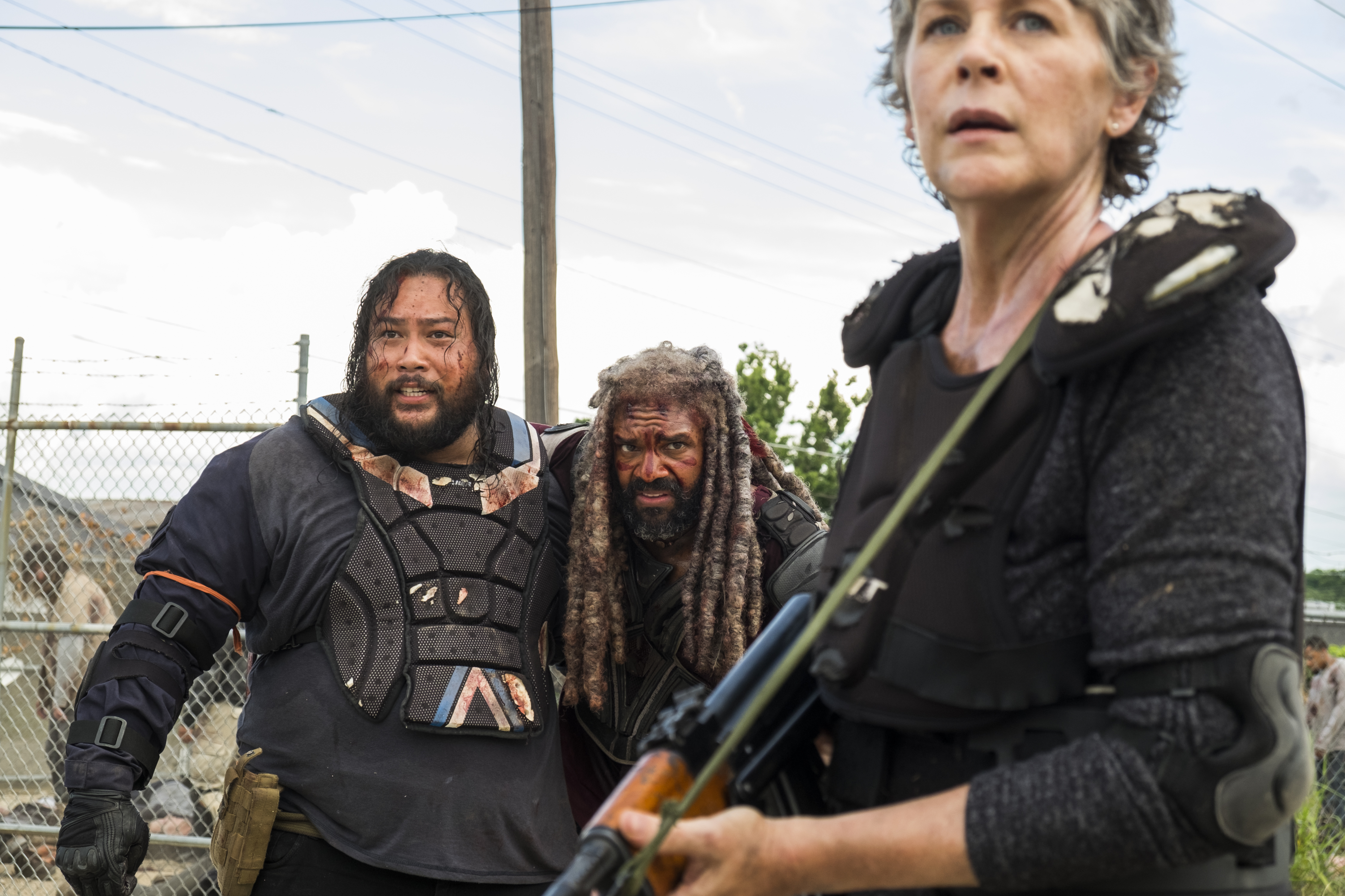 Carol, Ezekiel, and Jerry from The Walking Dead HD Wallpaper