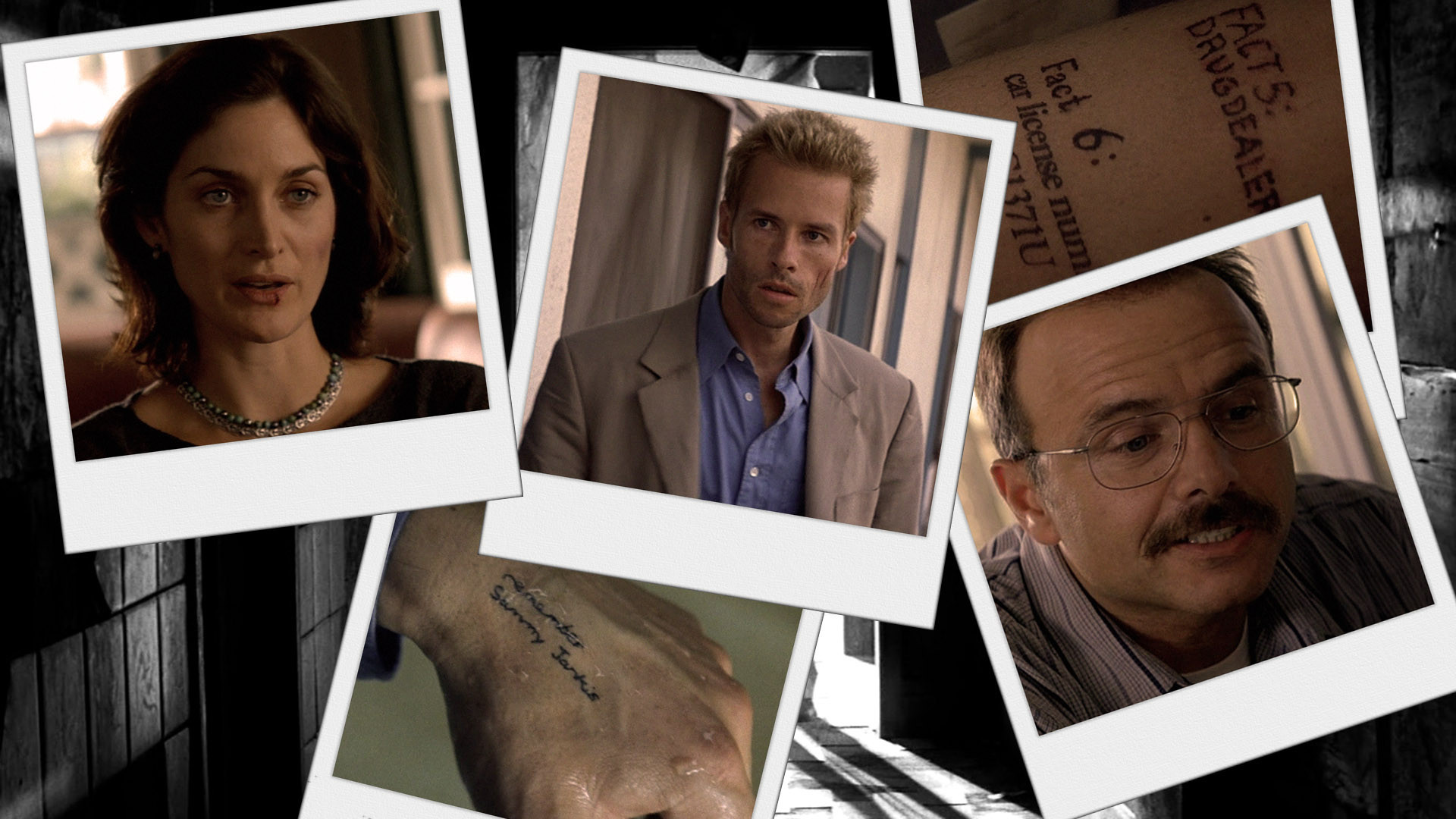 Memento starring Guy Pearce and Carrie-Anne Moss HD Wallpaper