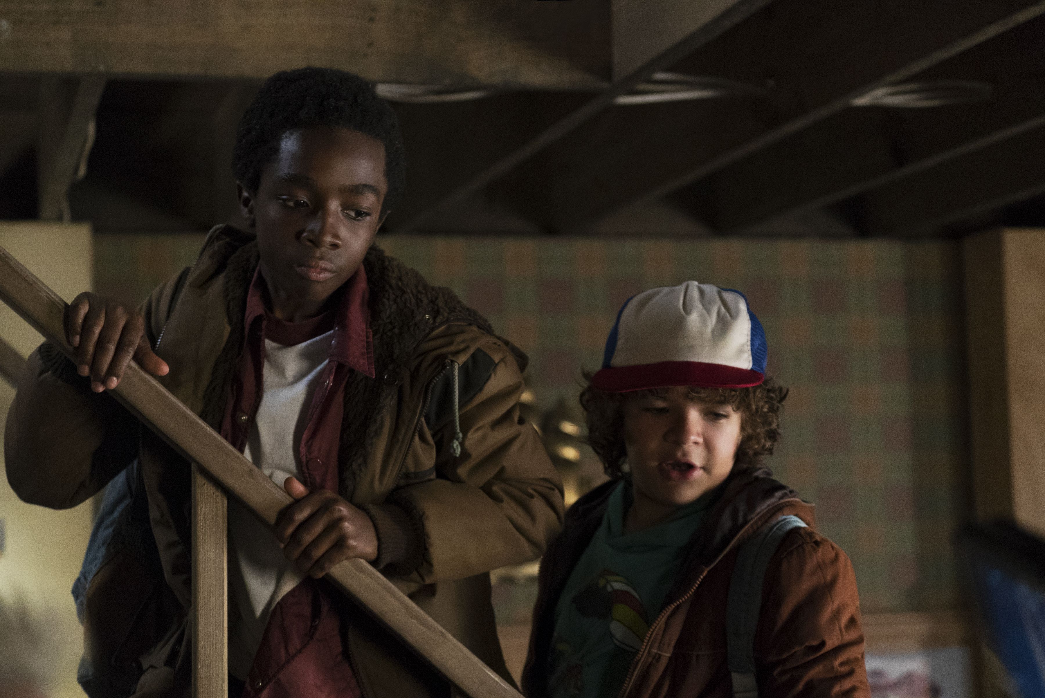 Lucas and Dustin from Stranger Things HD Wallpaper