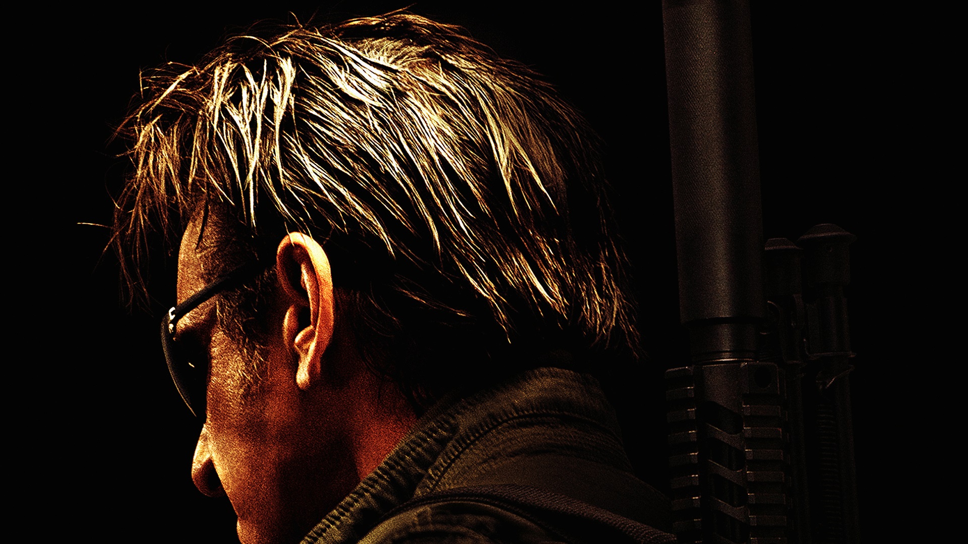 Sean Penn with a rifle HD Wallpaper