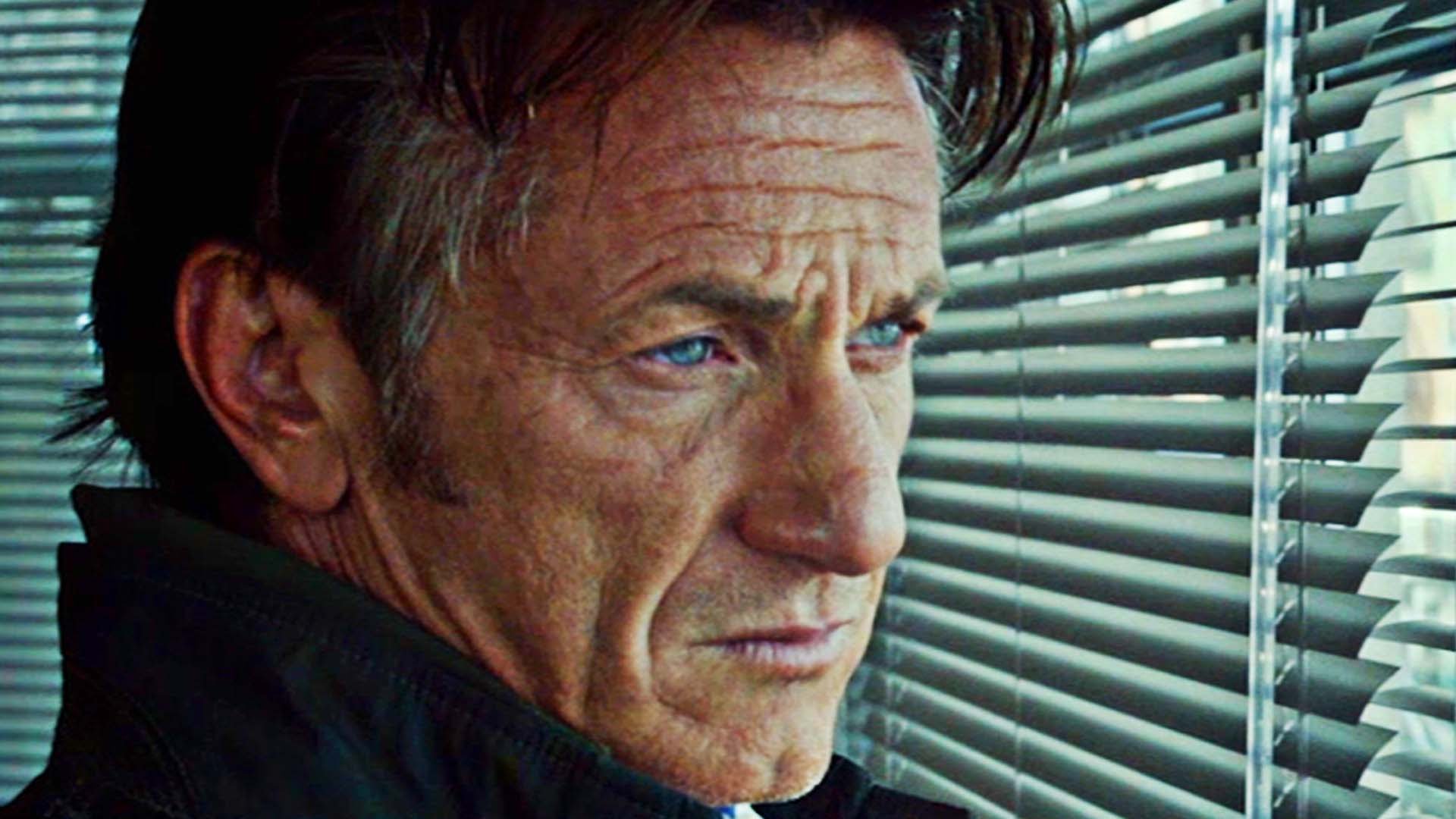 Sean Penn looking through blinds HD Wallpaper