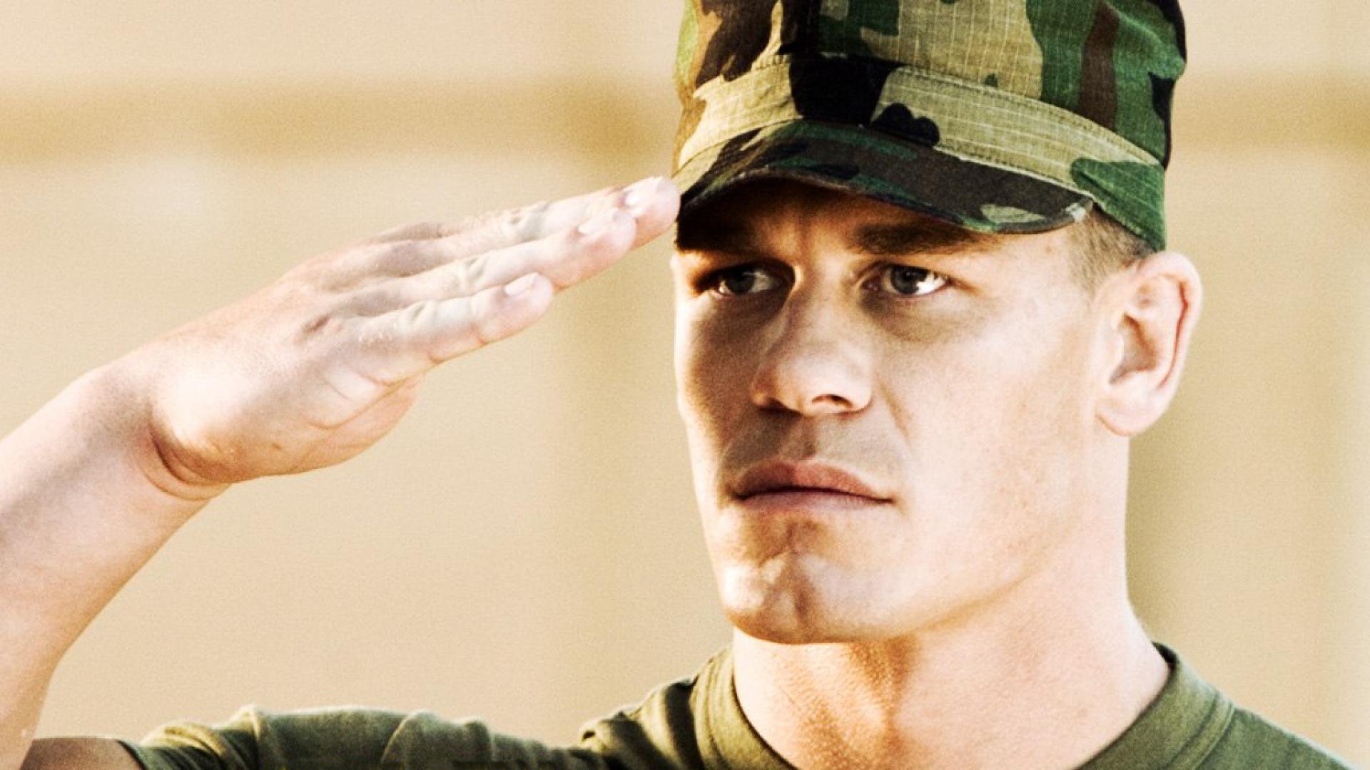 John Cena in military uniform saluting HD Wallpaper