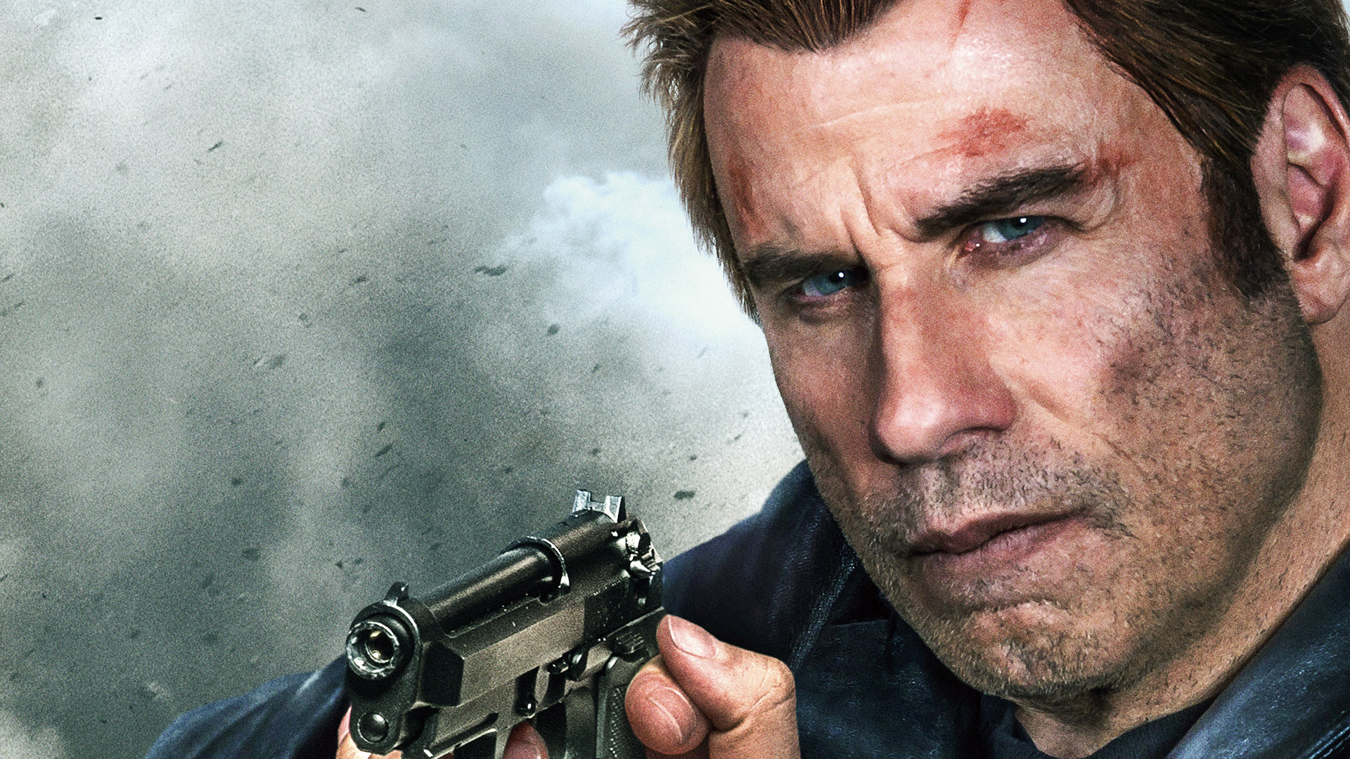 John Travolta holding a gun HD Wallpaper