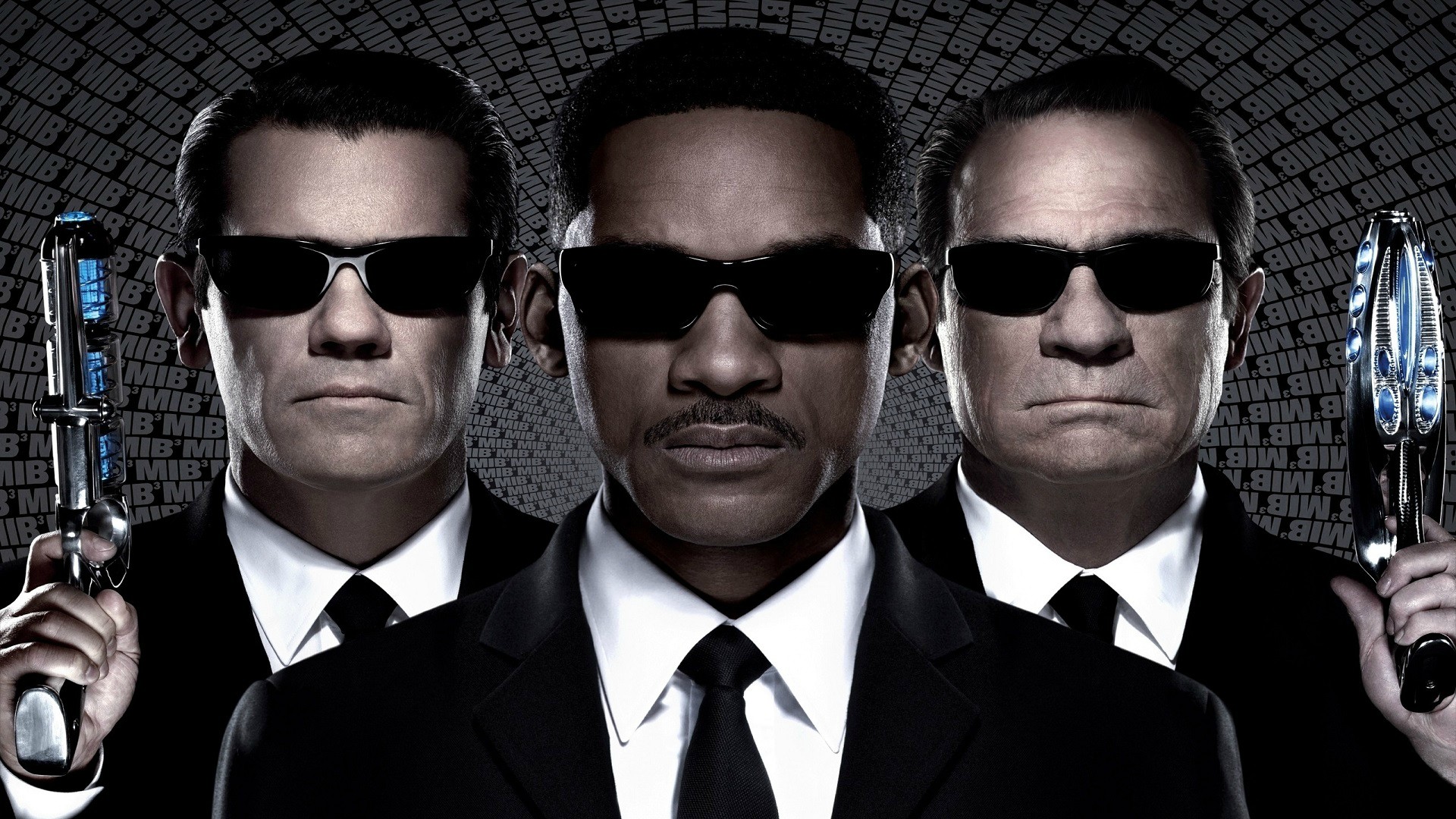 Men in Black Agents with Guns HD Wallpaper