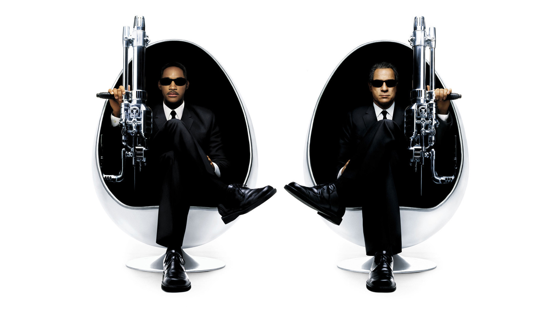 Men in Black Agents with Guns HD Wallpaper